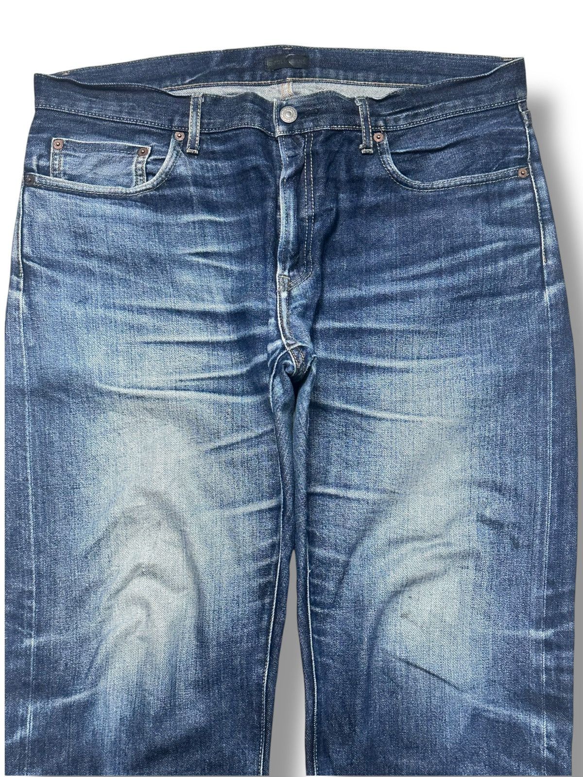 Uniqlo UNIQLO Selvedge Vintage Denim Kaihara Jeans Straight Leg Size US 37 - 2 Thumbnail