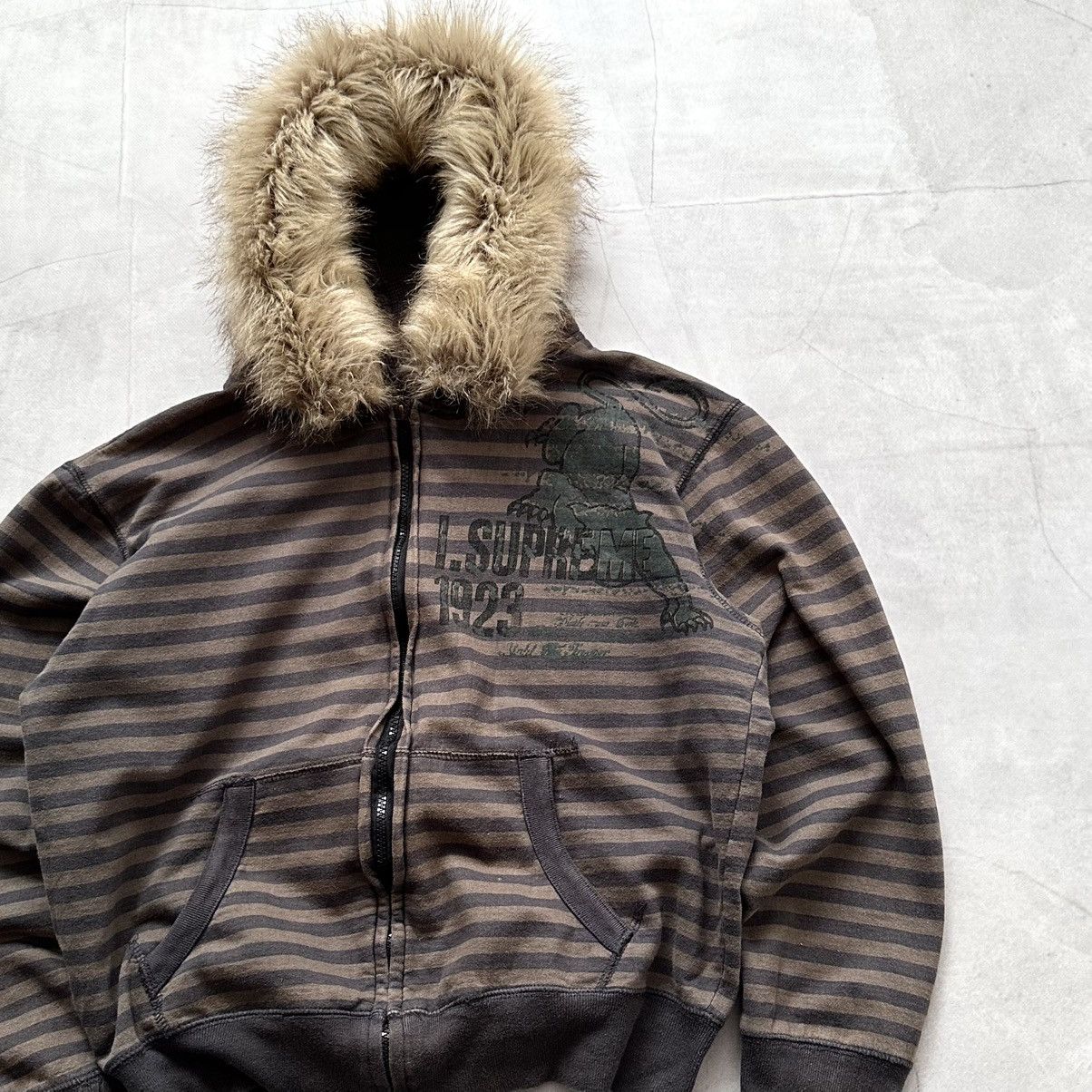 Hysteric Glamour × Undercover Striped If Six Was Nine LGB Vibe Fur Zip Hoodie Jacket Size US S / EU 44-46 / 1 - 2 Thumbnail