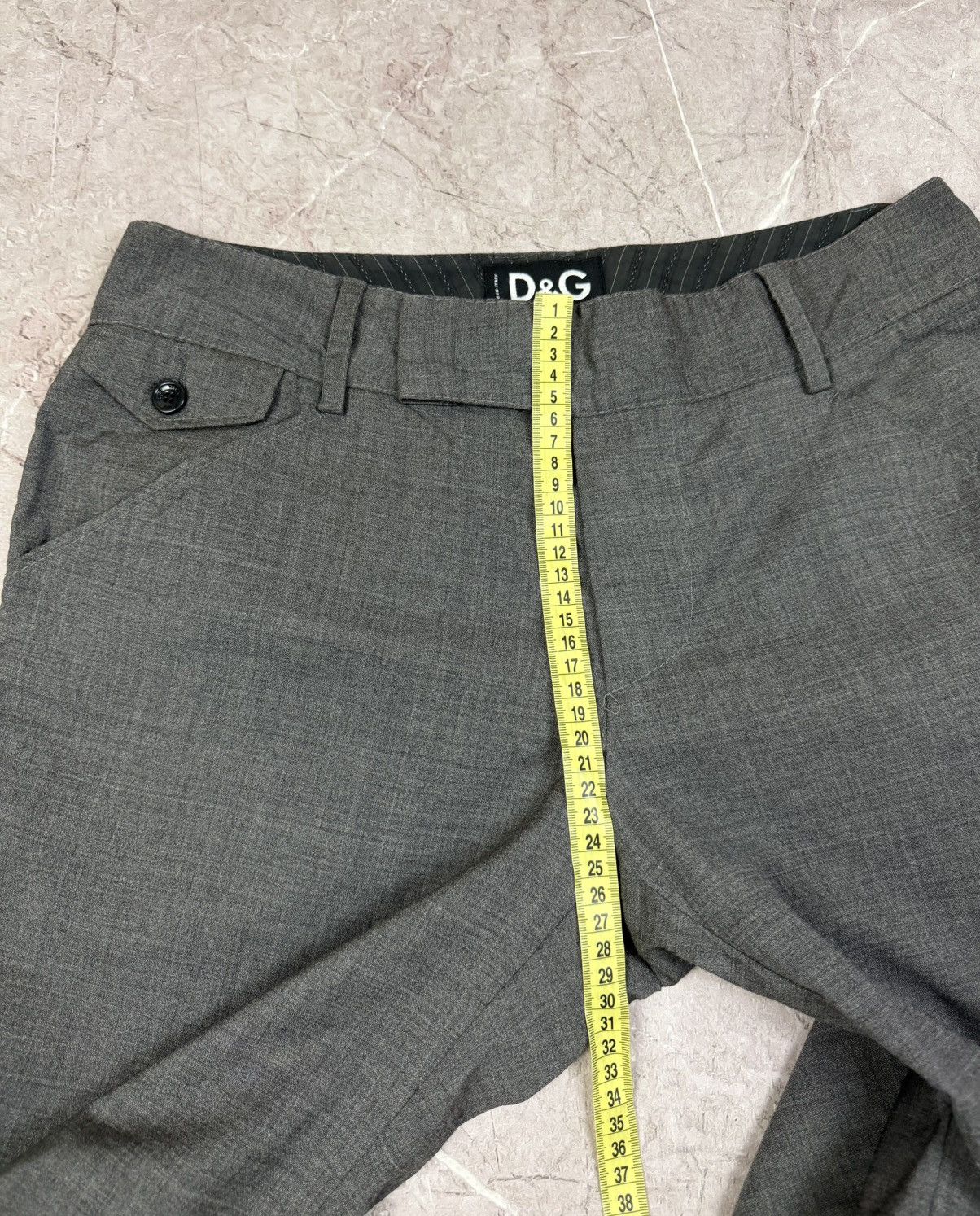 Dolce & Gabbana DOLCE&GABBANA PANTS WOOL GREY Size US 34 / EU 50 - 16 Thumbnail