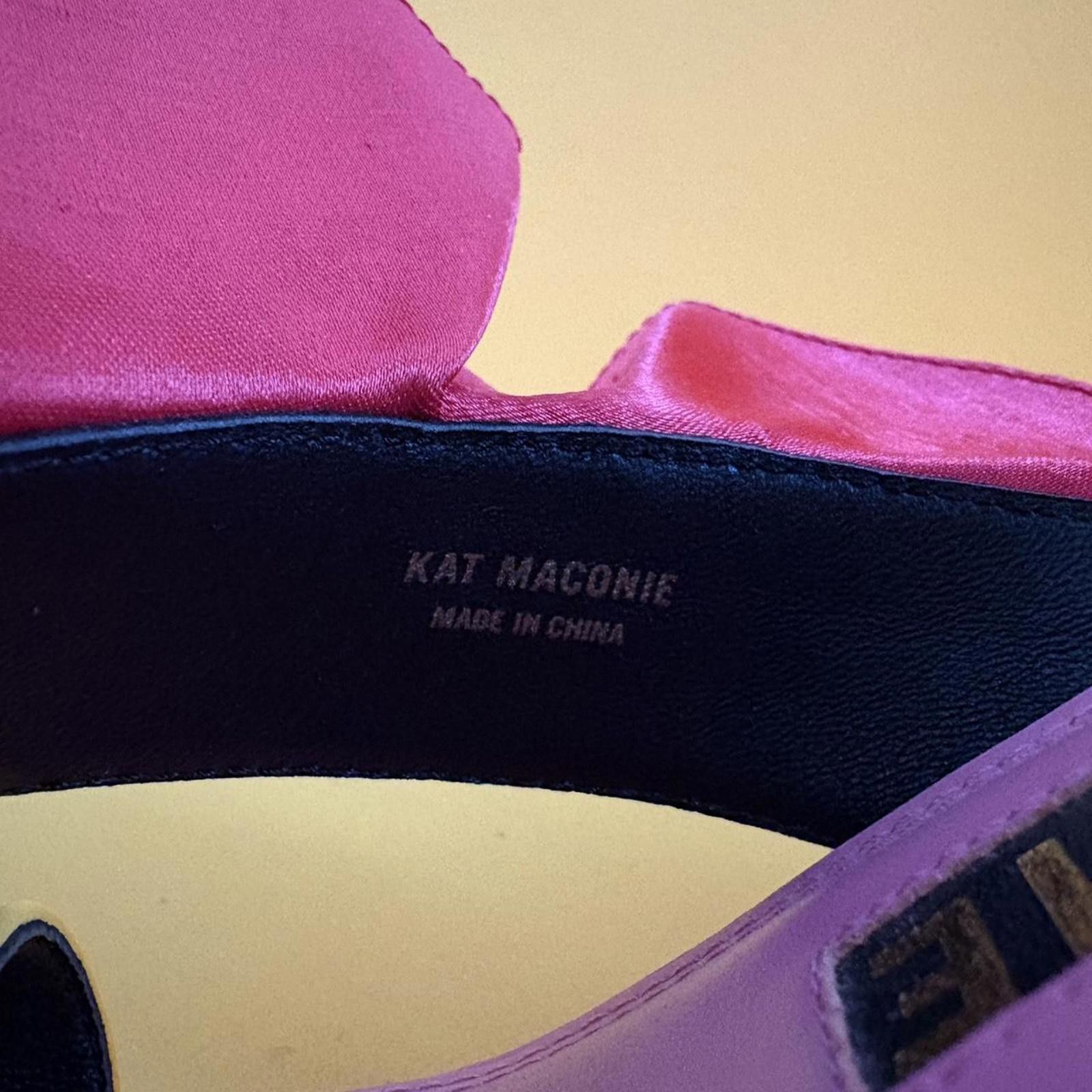 Designer Kat Maconie Dia Kitten Heels - worn once! Size US 8 / IT 38 - 3 Thumbnail