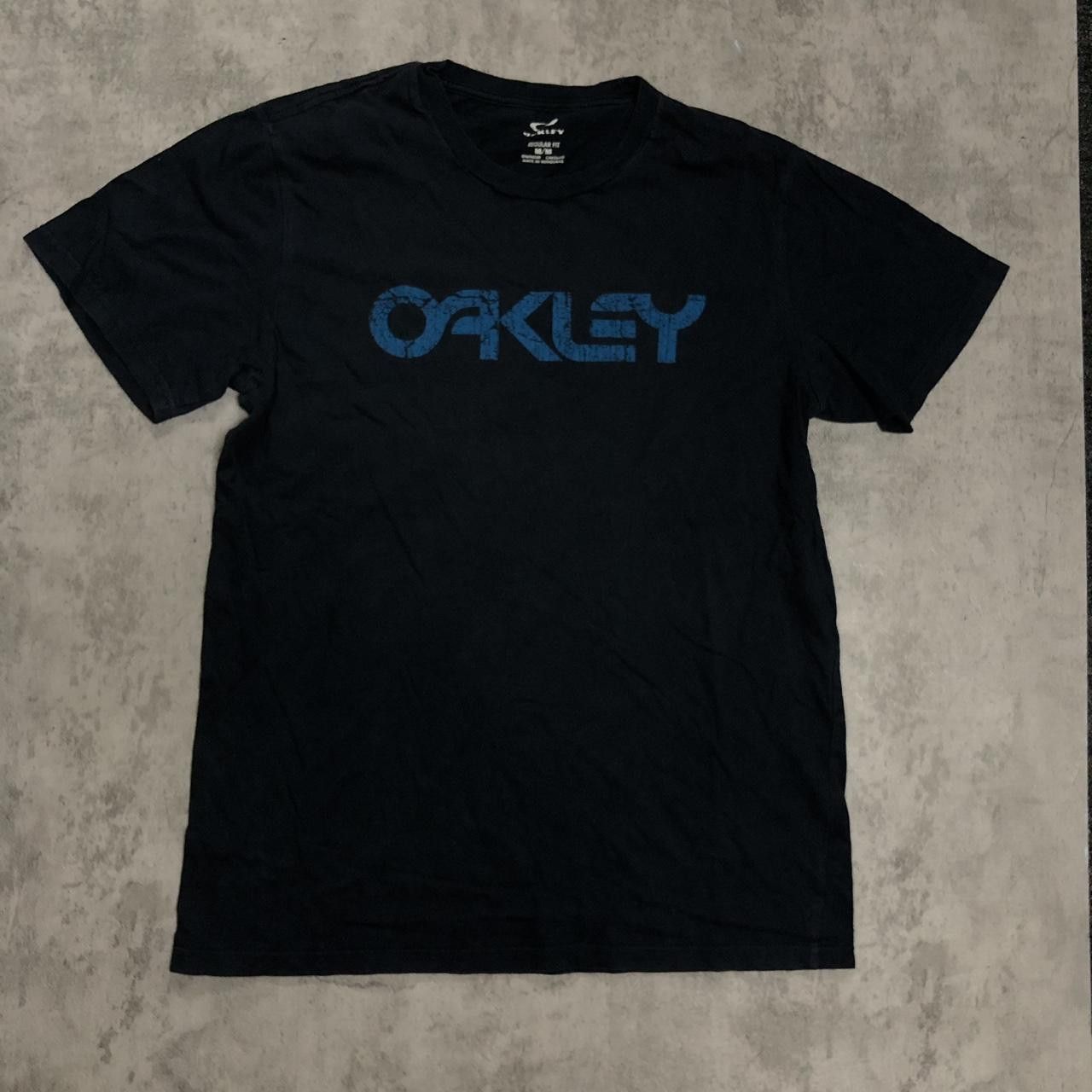 Oakley Black Oakley t-shirt with blue logo #Oakley Size US M / EU 48-50 / 2 - 1 Thumbnail