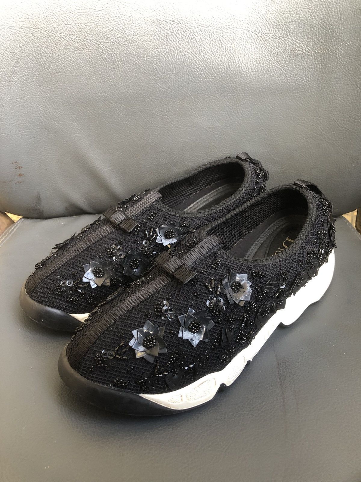Dior Christian Dior Black Mesh Women’s Sneakers Size 38 Size US 8 / IT 38 - 1 Thumbnail
