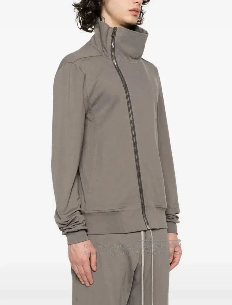 Rick Owens RICK OWENS Zip-up hoodie jacket, size S, khaki dark gray Size S / US 4 / IT 40 - 1 Thumbnail