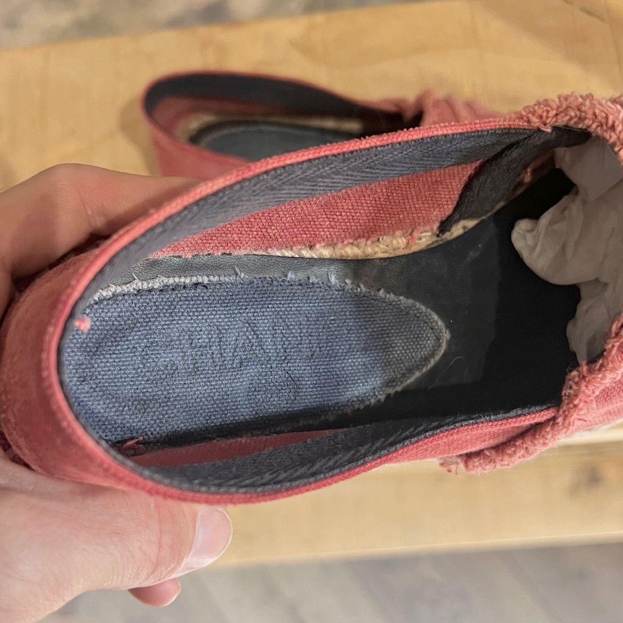 Chanel Chanel Pink Denim Cotton Espadrilles Size US 10 / IT 40 - 8 Thumbnail