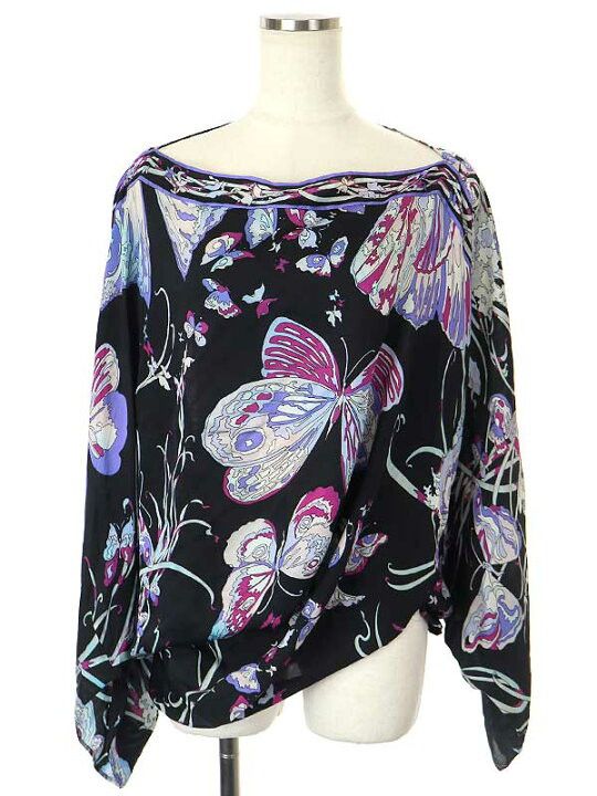 Emilio Pucci × Vintage Emilio Pucci silk butterfly print Size XS / US 0-2 / IT 36-38 - 1 Thumbnail
