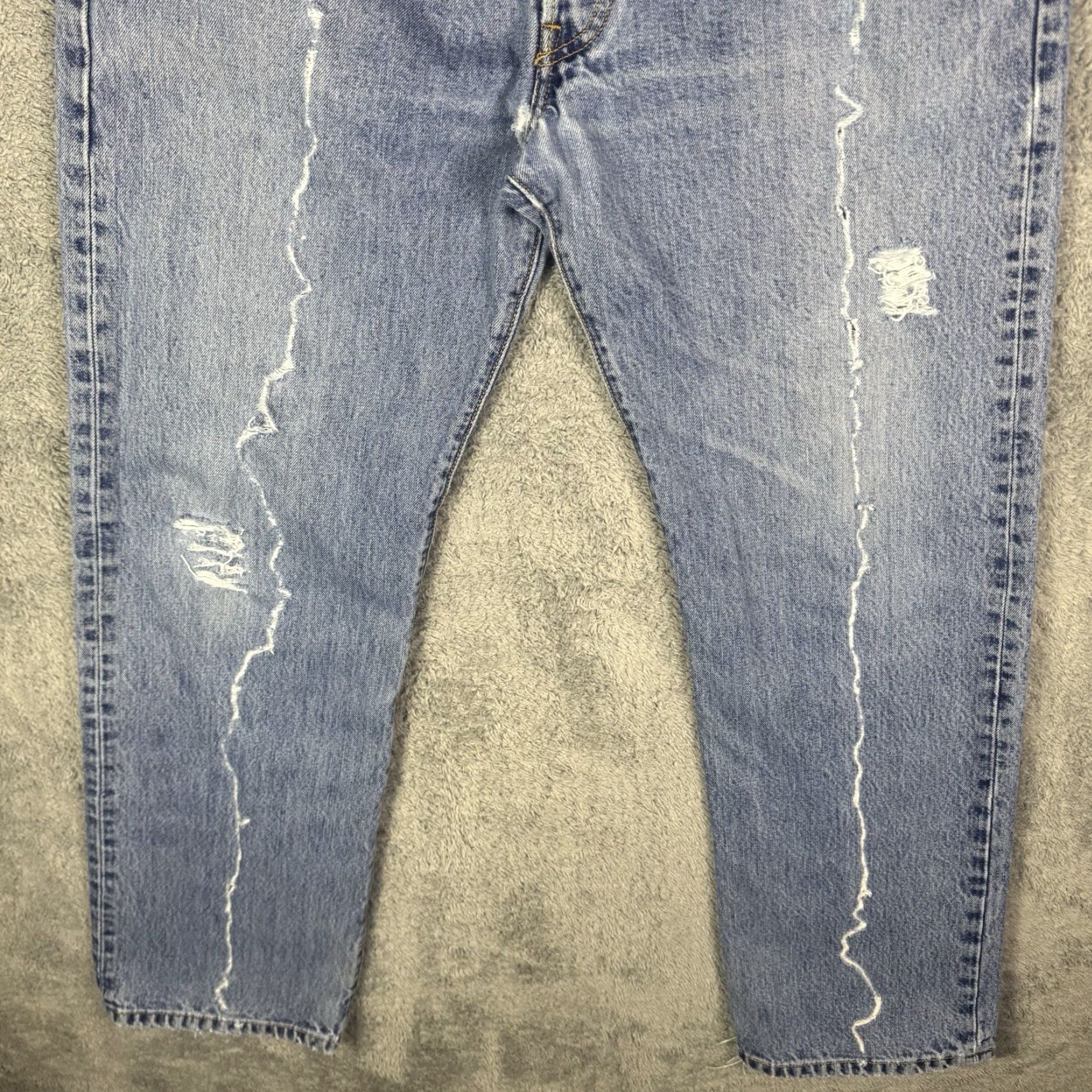 Levi's VINTAGE Levi's 501XX Jeans Men 36x32 Distressed Button Fly Straight Five-Pocket Denim Blue Size US 36 / EU 52 - 3 Thumbnail
