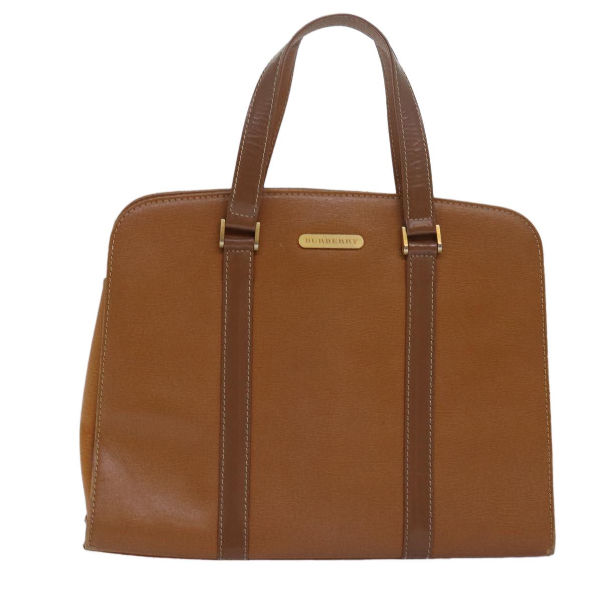 Burberry Brown Leather Handbag (Pre-Owned) Size ONE SIZE - 1 Thumbnail
