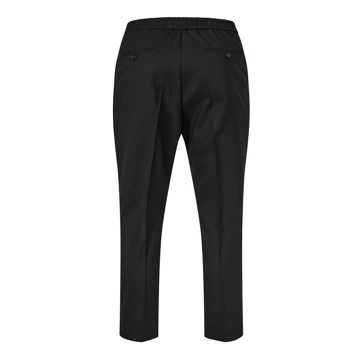 AMI o1g2r1mq0326 Elasticated Waist Trousers in Black Size US 36 / EU 52 - 2 Thumbnail