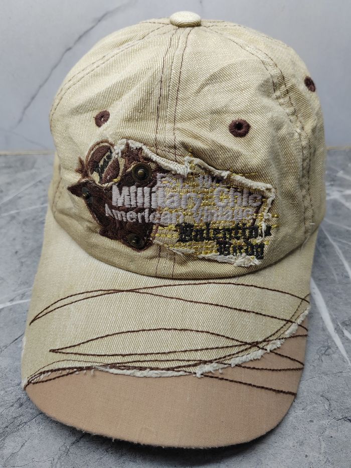 Valentino Vintage Valentino Rudy Distressed Style Cap Hat Size ONE SIZE - 1 Thumbnail