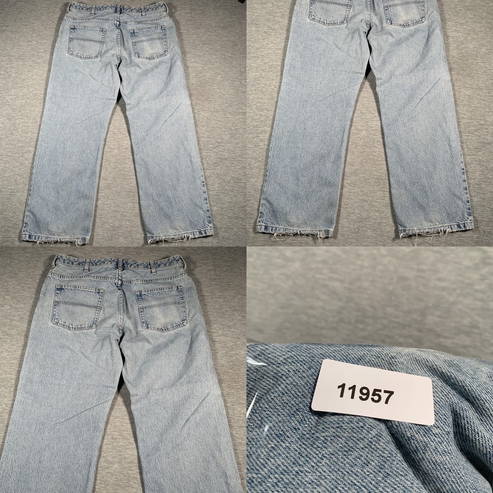 Van Heusen Van Heusen Jeans Mens 36x29 Light Wash Straight Leg 100% Cotton Zip Fly 90s Size US 36 / EU 52 - 9 Thumbnail