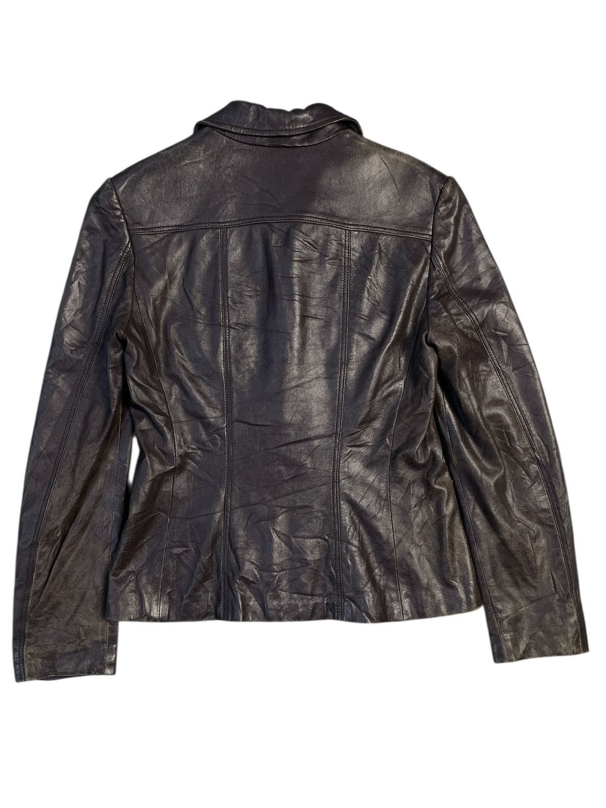 Max Mara Vintage Max Mara Leather Jacket Size S / US 4 / IT 40 - 2 Thumbnail