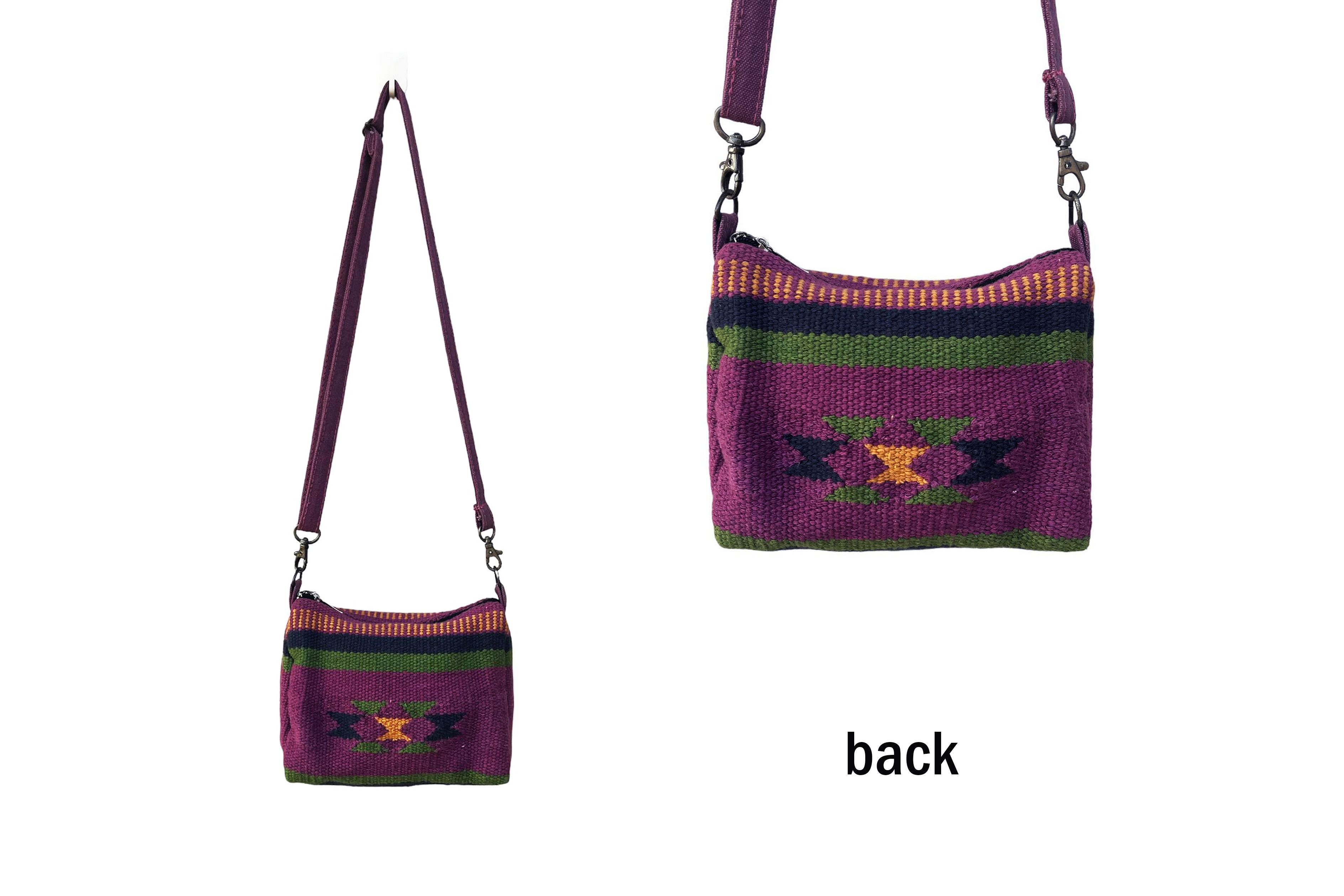 Vintage Small size Hand Loom Crossbody Bag, native American style Size ONE SIZE - 3 Thumbnail