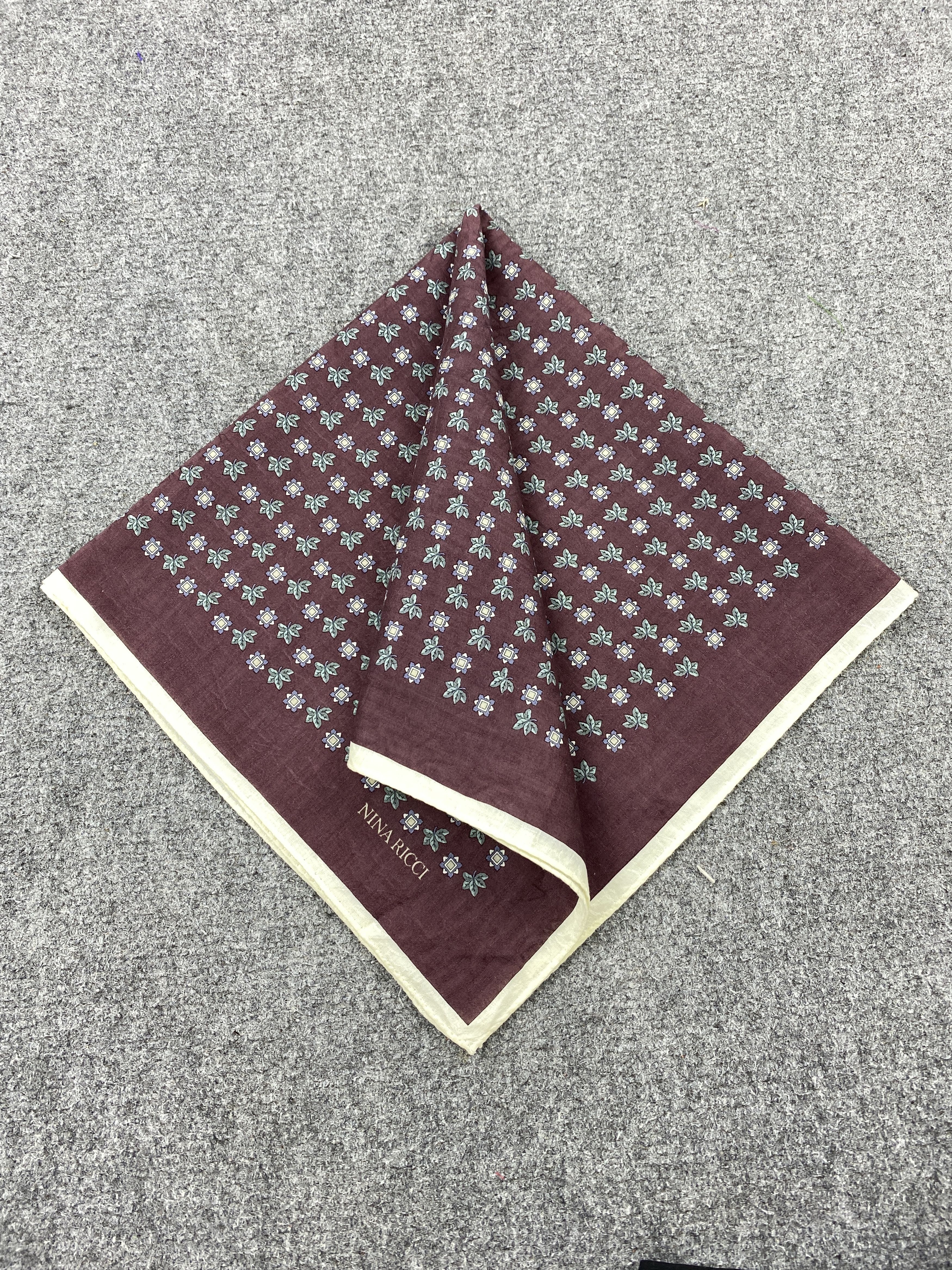 Other Vintage Nina Ricci Handkerchief / Neckerchief HKC1110 Size ONE SIZE - 3 Thumbnail