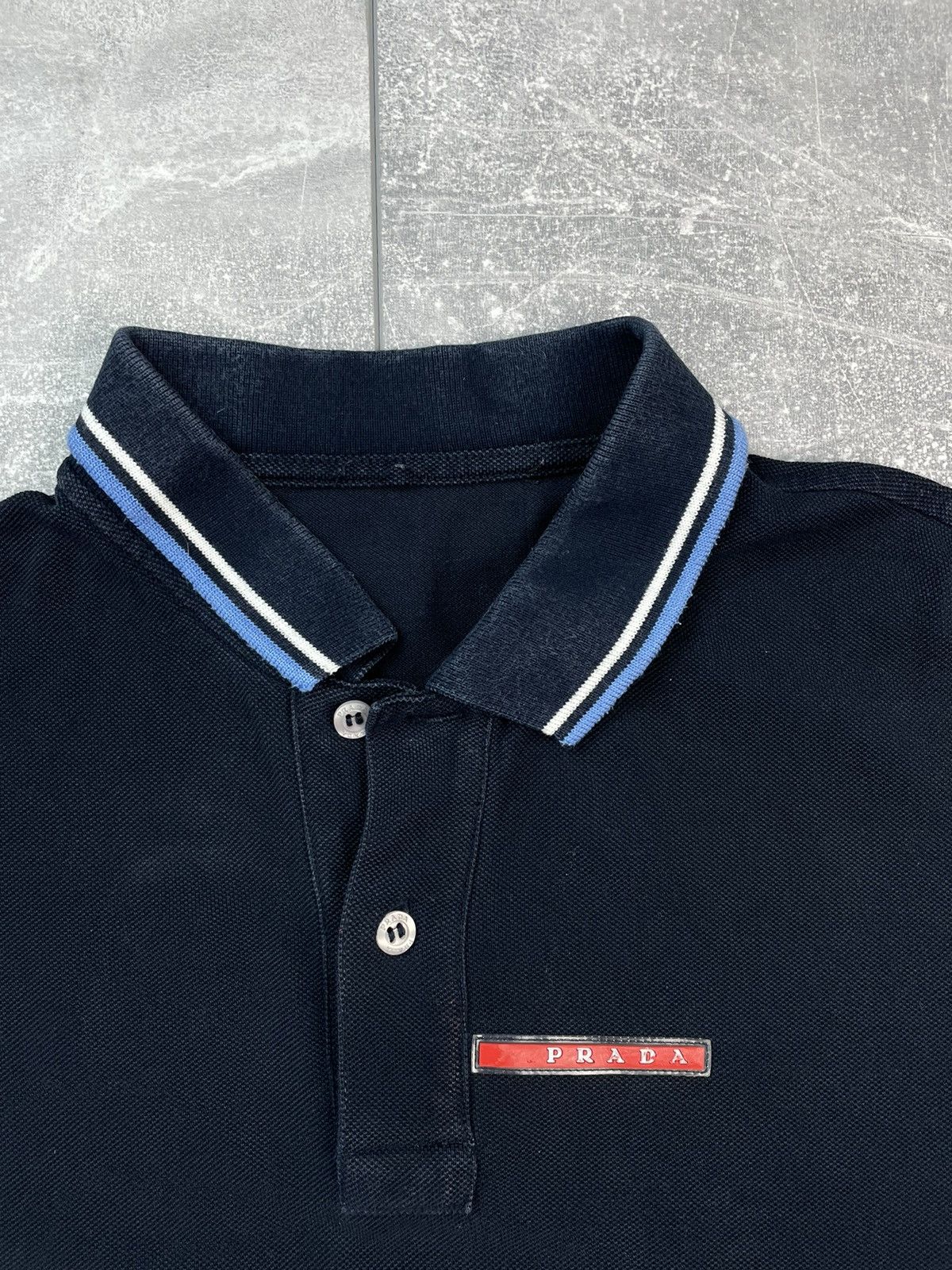 Prada Prada Red Tab Polo Shirt Size US M / EU 48-50 / 2 - 3 Thumbnail