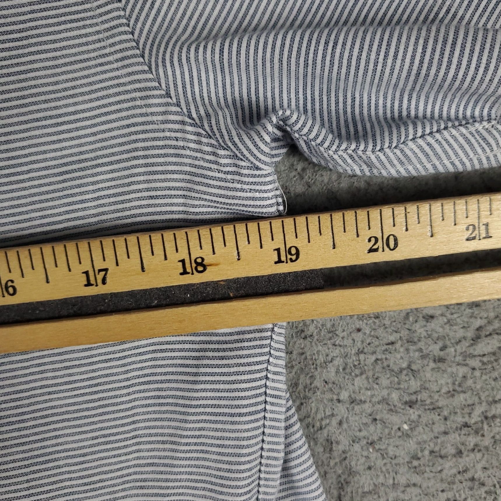 Original Penguin VINTAGE Original Penguin Men's Button-Up Shirt Short Sleeve Blue Striped Casual Office Officewear Small Size US S / EU 44-46 / 1 - 6 Thumbnail