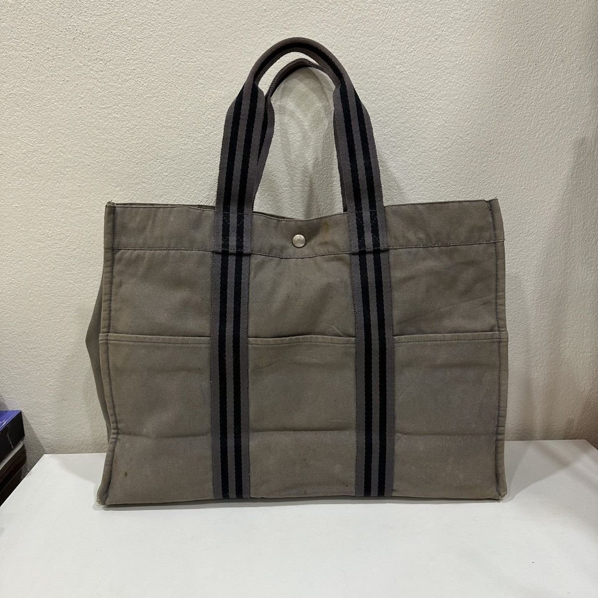 Hermes ‼️LASTDROP‼️ HERMES FOURRE TOUT GM CANVAS TOTE BAG Size ONE SIZE - 2 Thumbnail