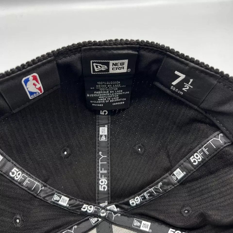 New Era Miami Heat Hat Men 7 1/2 Corduroy 59Fifty New Era Fitted Cap Size ONE SIZE - 4 Thumbnail