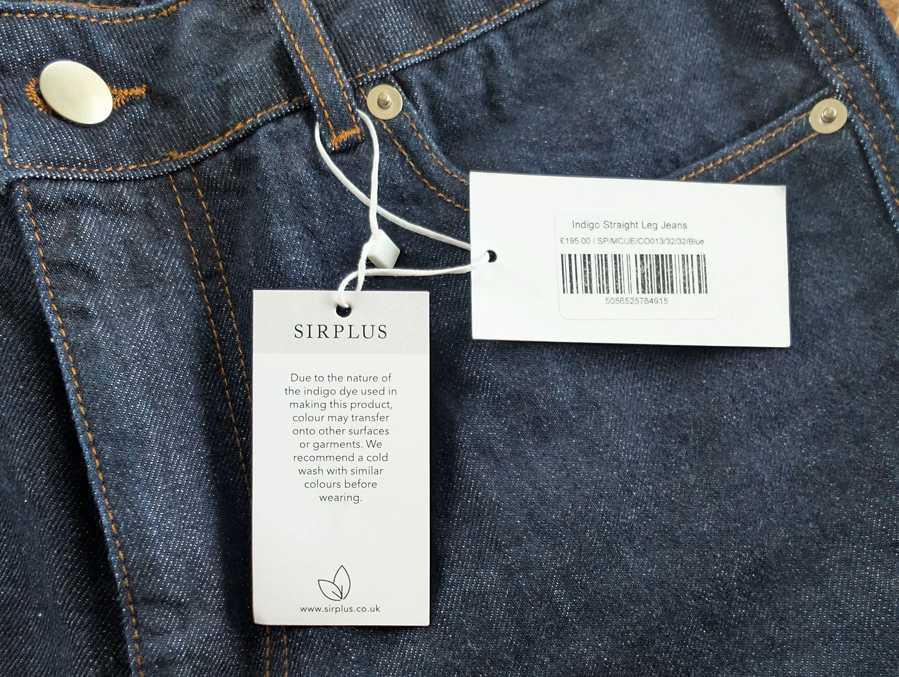 Other Indigo Straight Leg Jeans Size US 32 / EU 48 - 4 Thumbnail