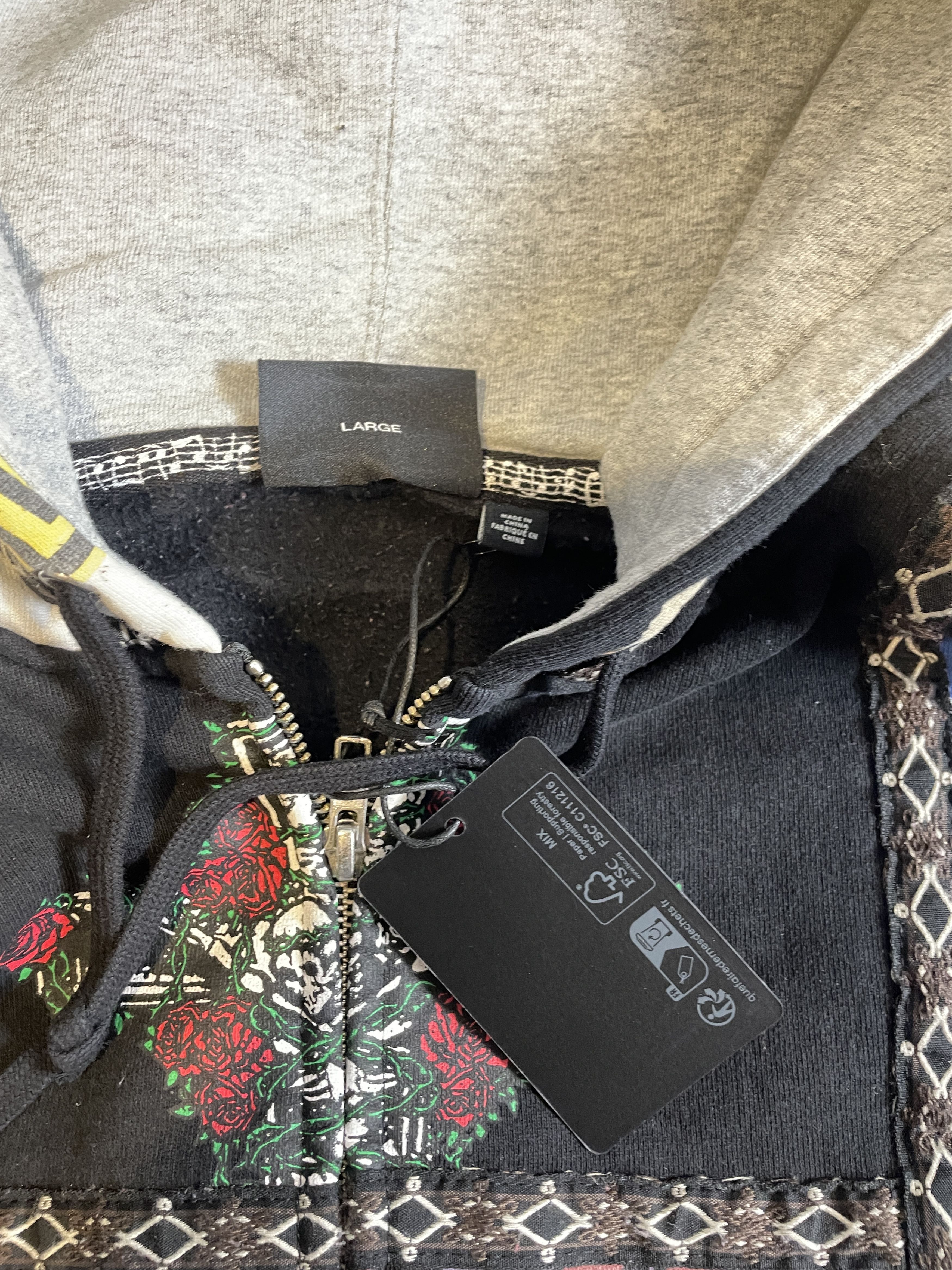 Number (N)ine × Supreme PATCHWORK ZIP HOODIE Size US L / EU 52-54 / 3 - 12 Thumbnail