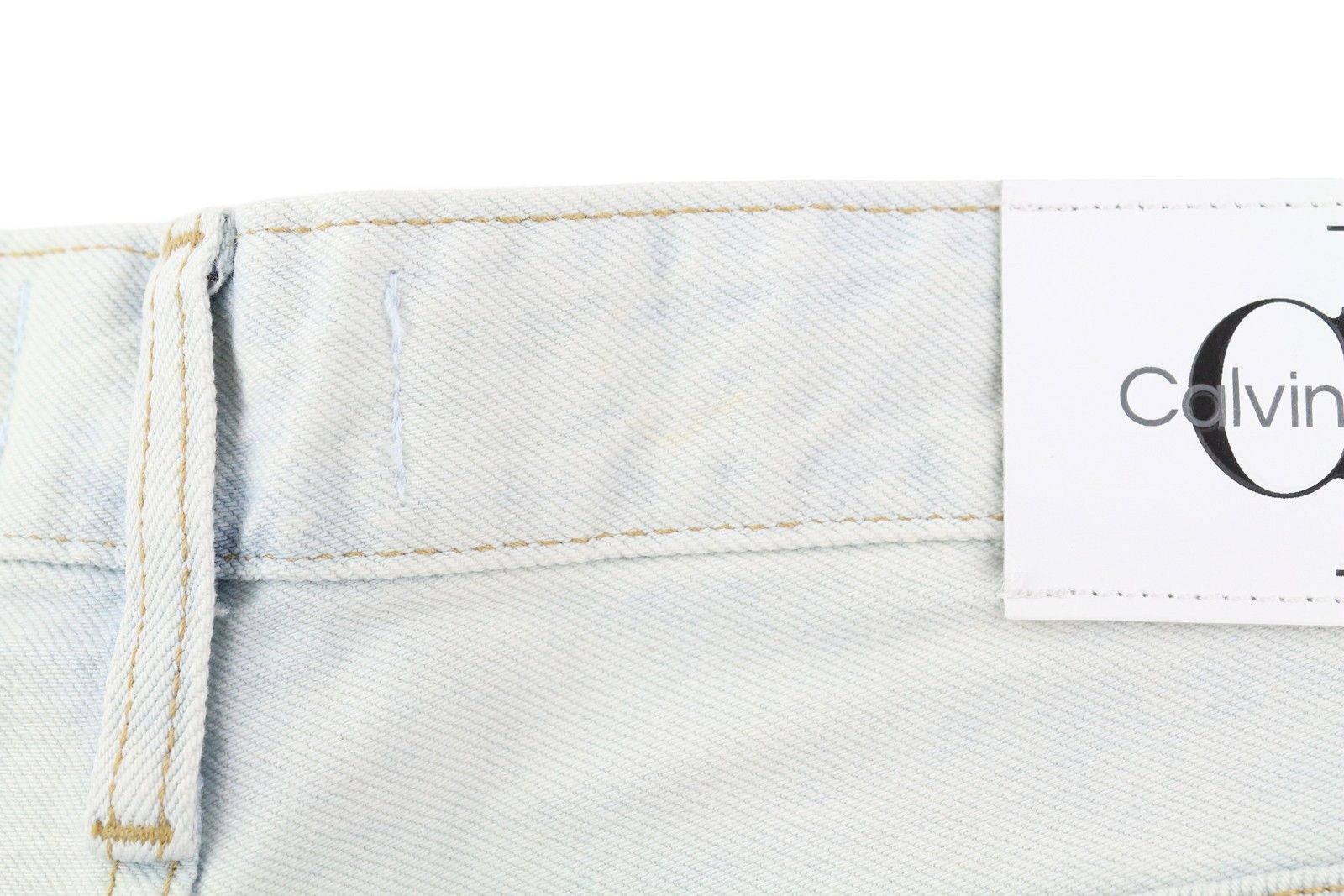 Calvin Klein REGULAR TAPER W33/L30 Light Blue Washed Zip Fly Denim 85325 Size US 33 - 11 Thumbnail