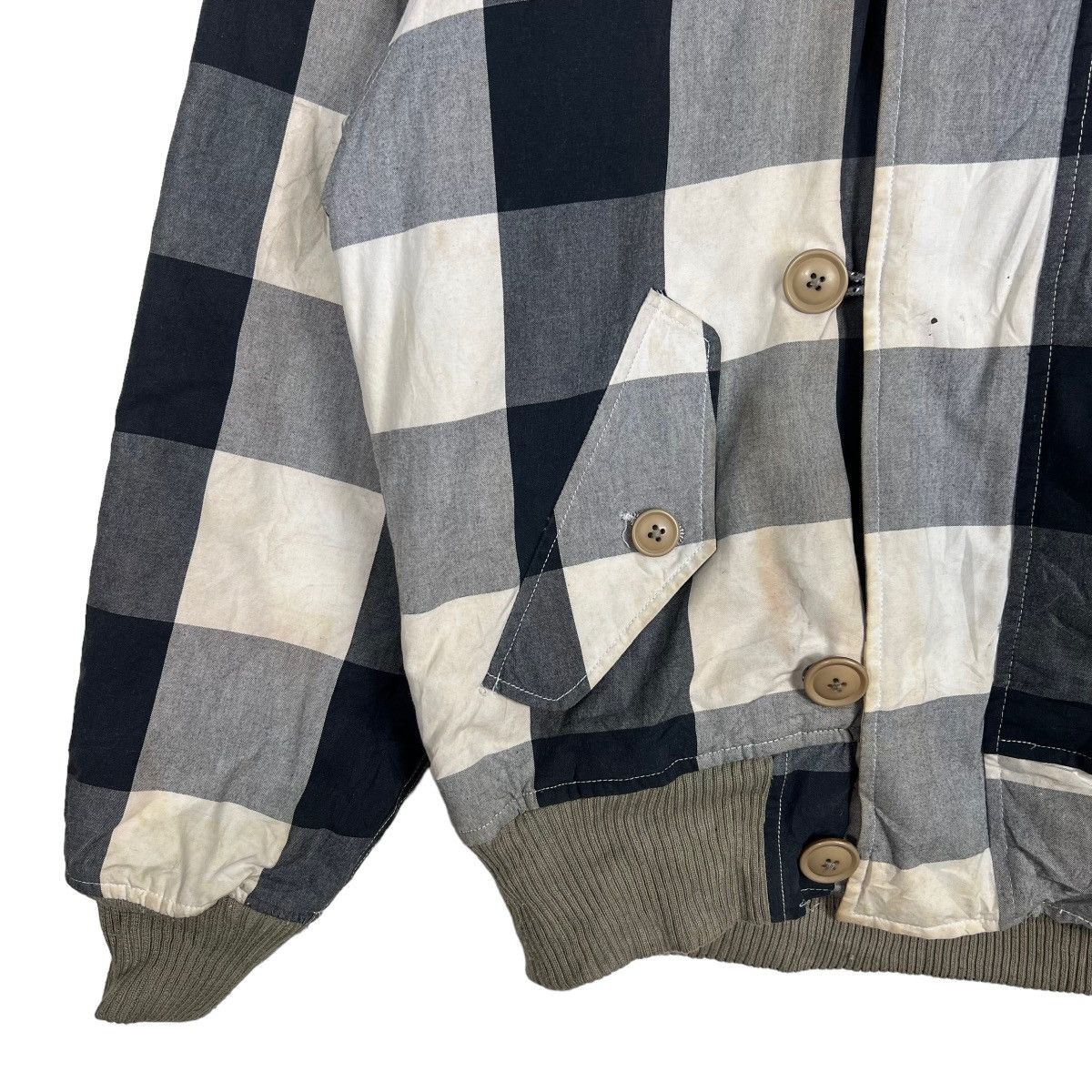 Vintage 🔥 VINTAGE WOOLRICH CHECKER FAUX FUR TRIM BOMBER JACKET Size US M / EU 48-50 / 2 - 5 Thumbnail