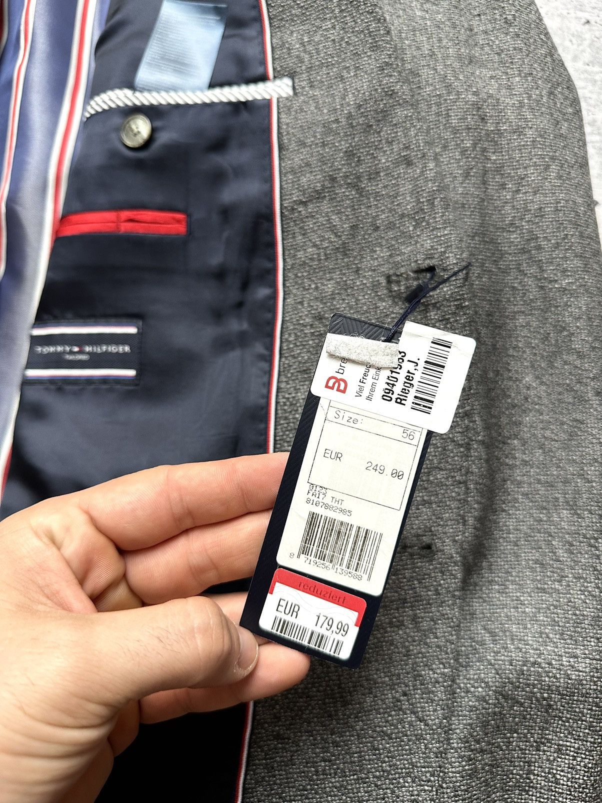 Designer × Tommy Hilfiger NEW Tommy Hilfiger Wool Blazer Suit Size 54L - 6 Thumbnail