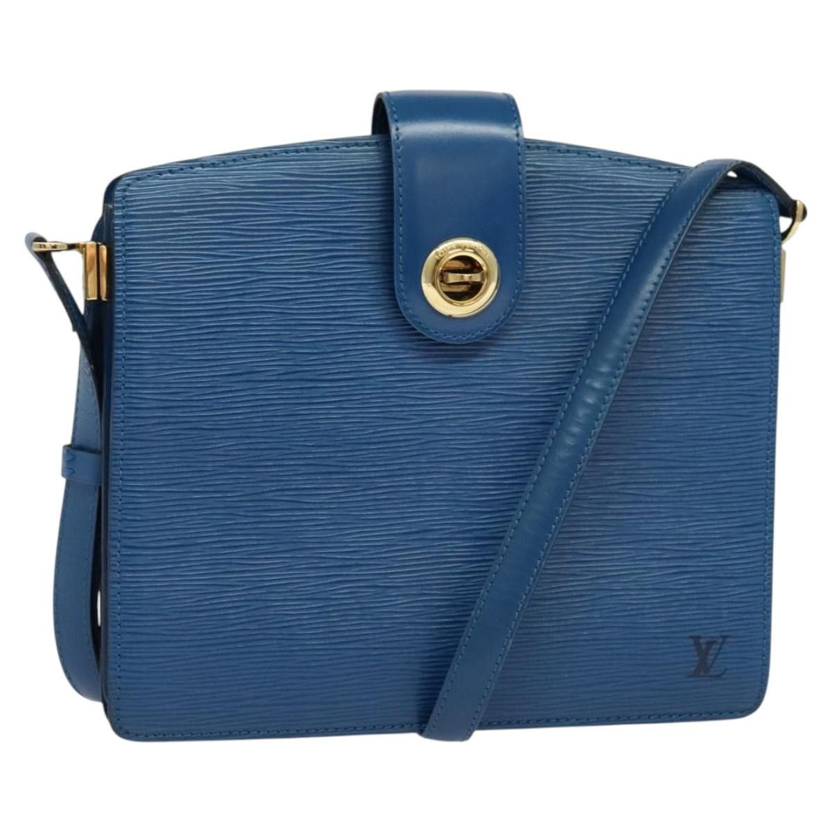 Louis Vuitton Epi Capuchin Shoulder Bag Blue M52345 Lv Auth Mx130, Women's