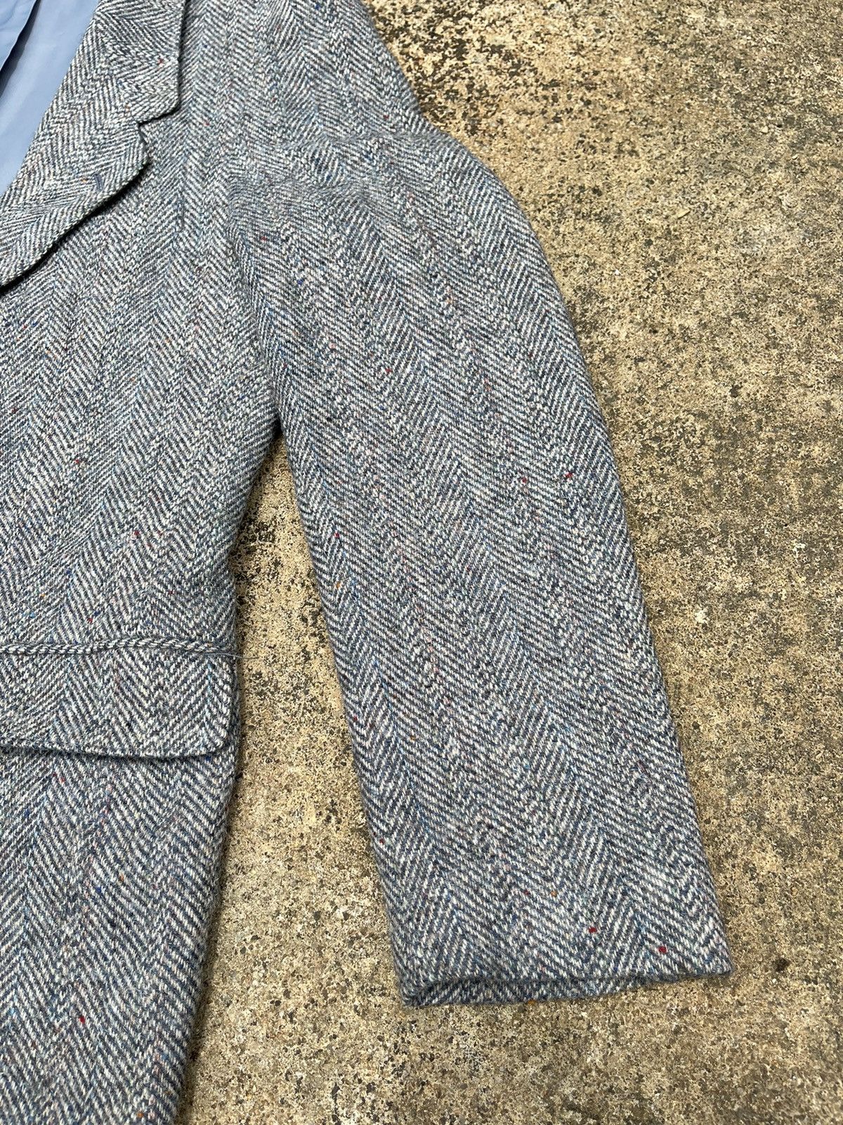 Designer Harris Tweed Handwoven Blazer Jacket Made for Pitlochry Size US M / EU 48-50 / 2 - 7 Thumbnail
