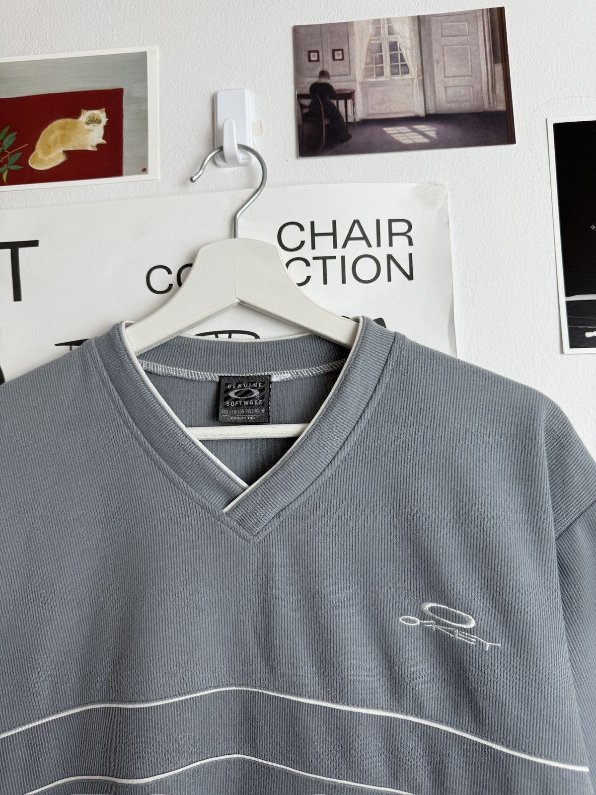 Oakley × Vintage Vintage 90s Oakley Software v neck t-shirt M gorpcore skate Size US M / EU 48-50 / 2 - 3 Thumbnail