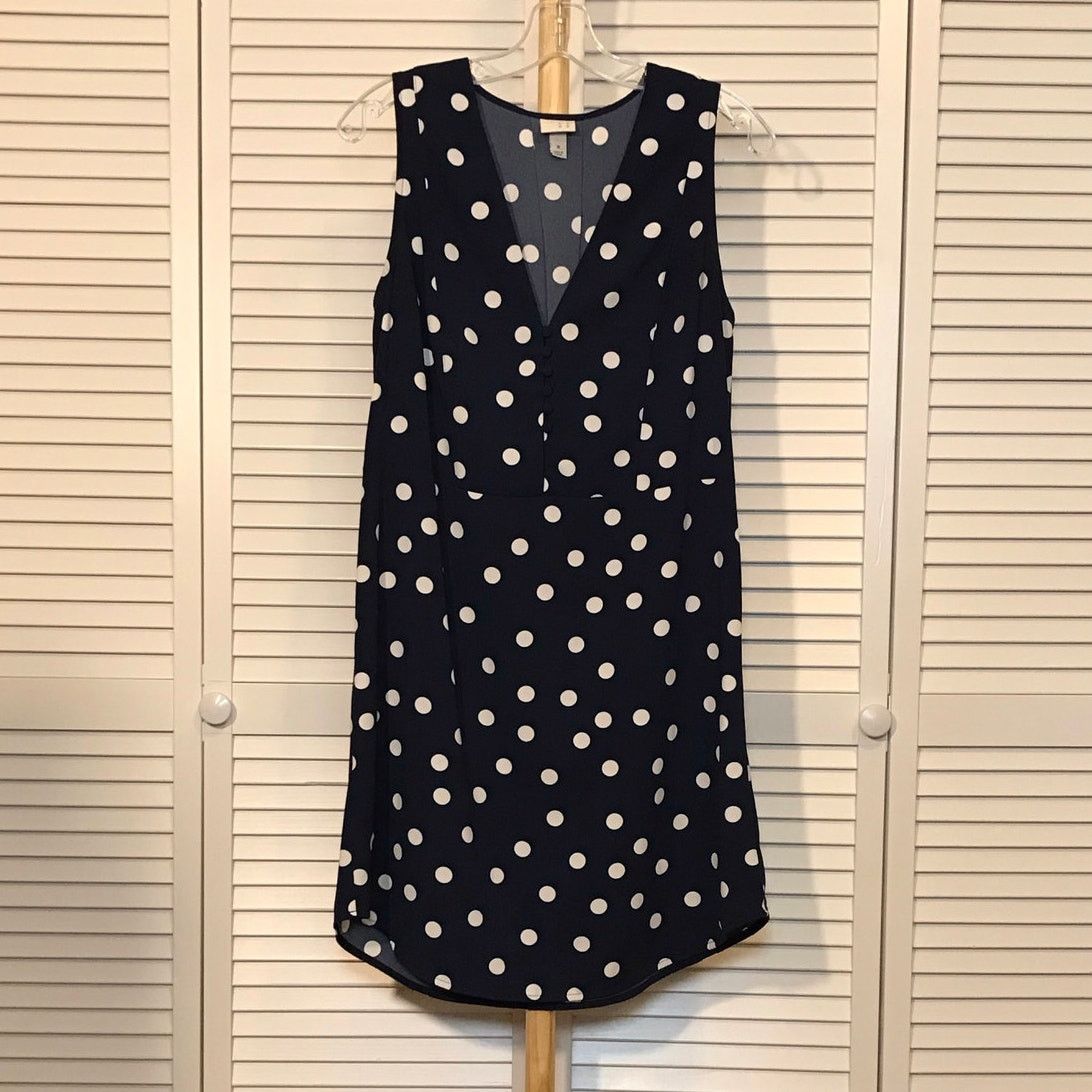 Other A New Day Retro Style Blue Polka Dot Shift Mini Dress M Size M / US 6-8 / IT 42-44 - 1 Thumbnail