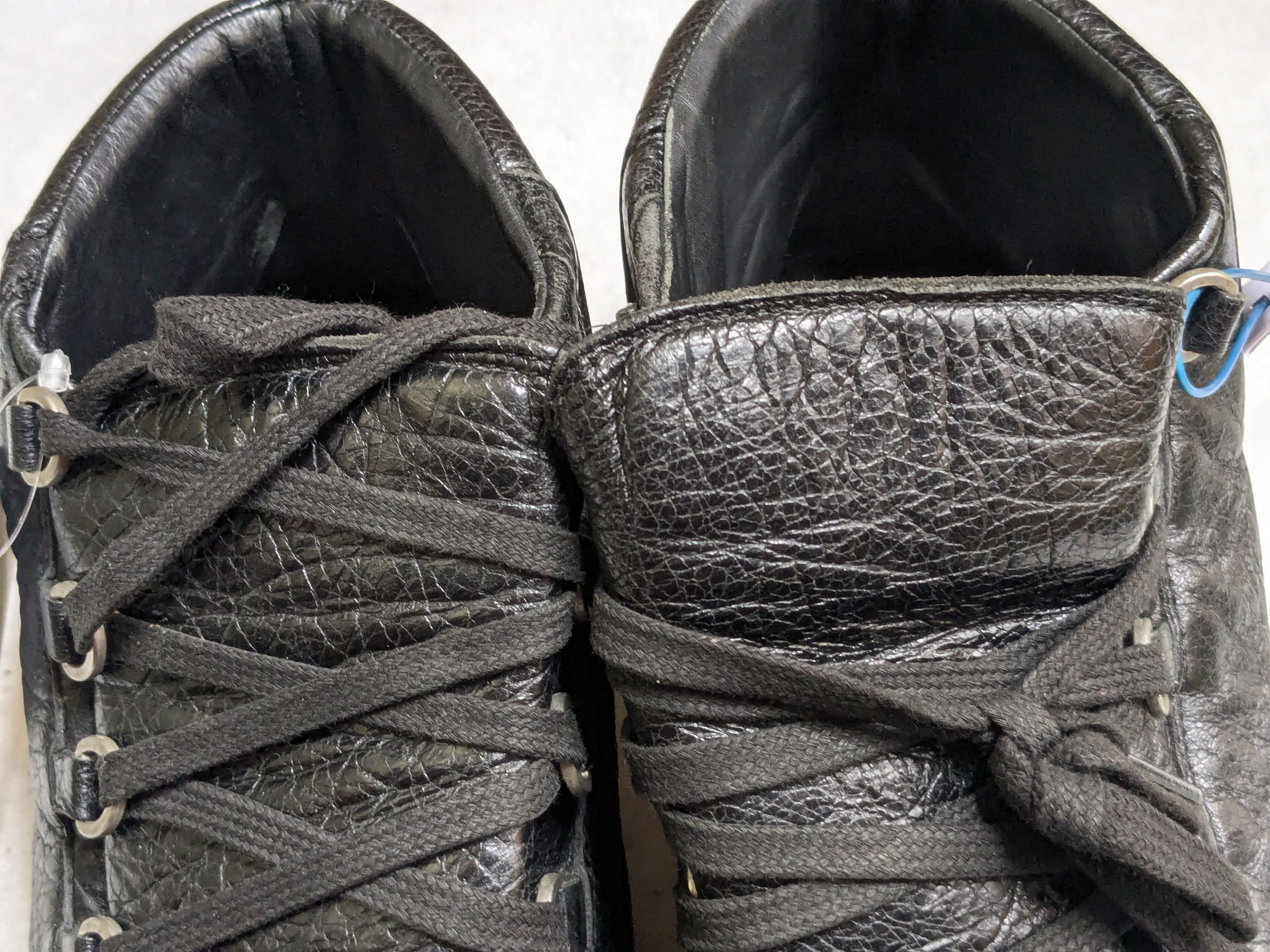 Balenciaga Balenciaga Arena Black 12 Leather High Tops Lace Up Size US 12 / EU 45 - 3 Thumbnail