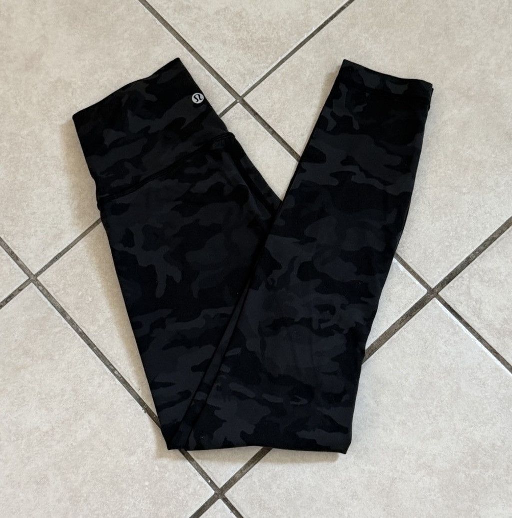 Lululemon LULULEMON WUNDER UNDER HR TIGHT 25”FLUO MULTI GREY/BLACK 4 Size 27" / US 4 / IT 40 - 4 Thumbnail