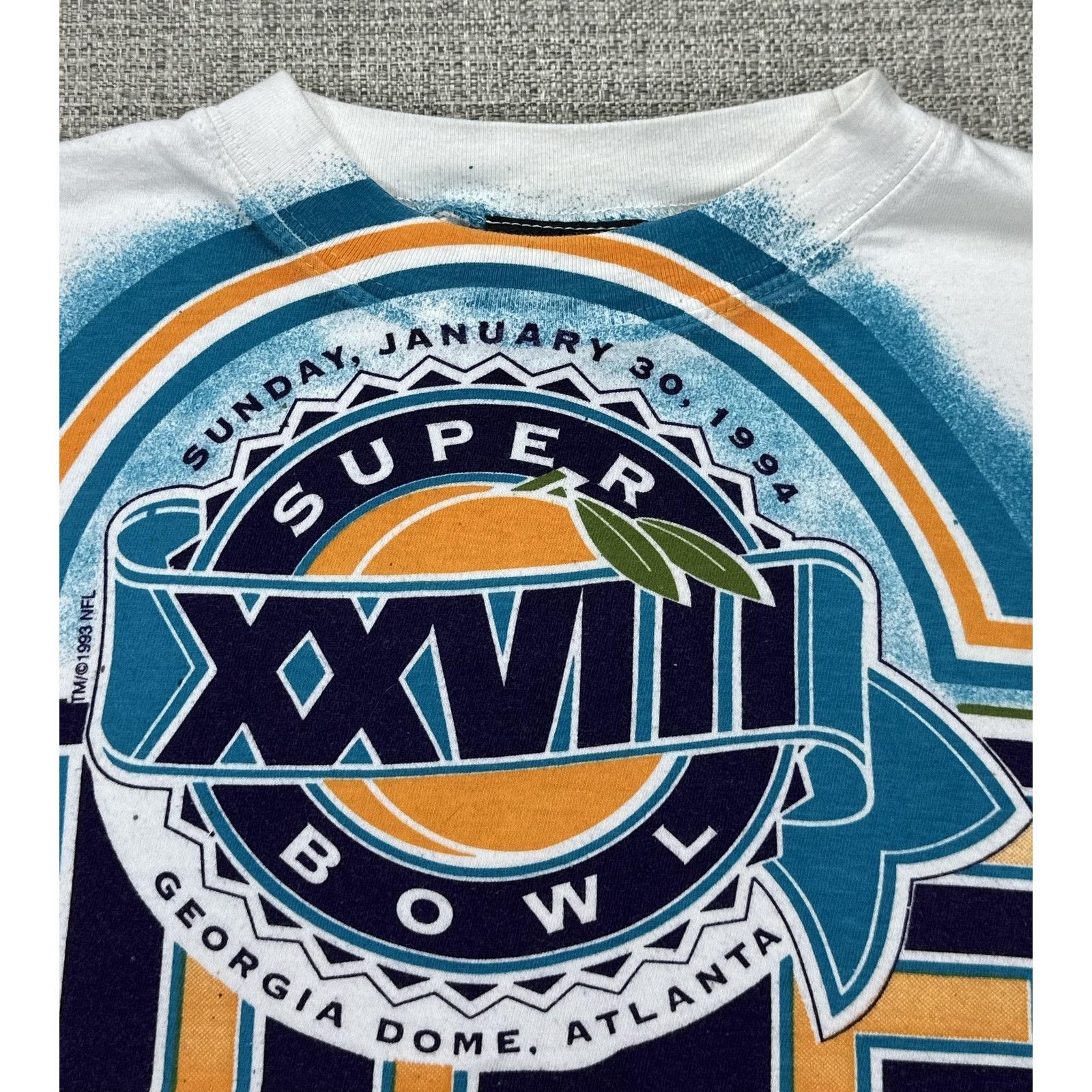 Other Super Bowl XXVIII Shirt Sz L Magic Johnson 1994 Cowboys AOP Size US L / EU 52-54 / 3 - 8 Thumbnail
