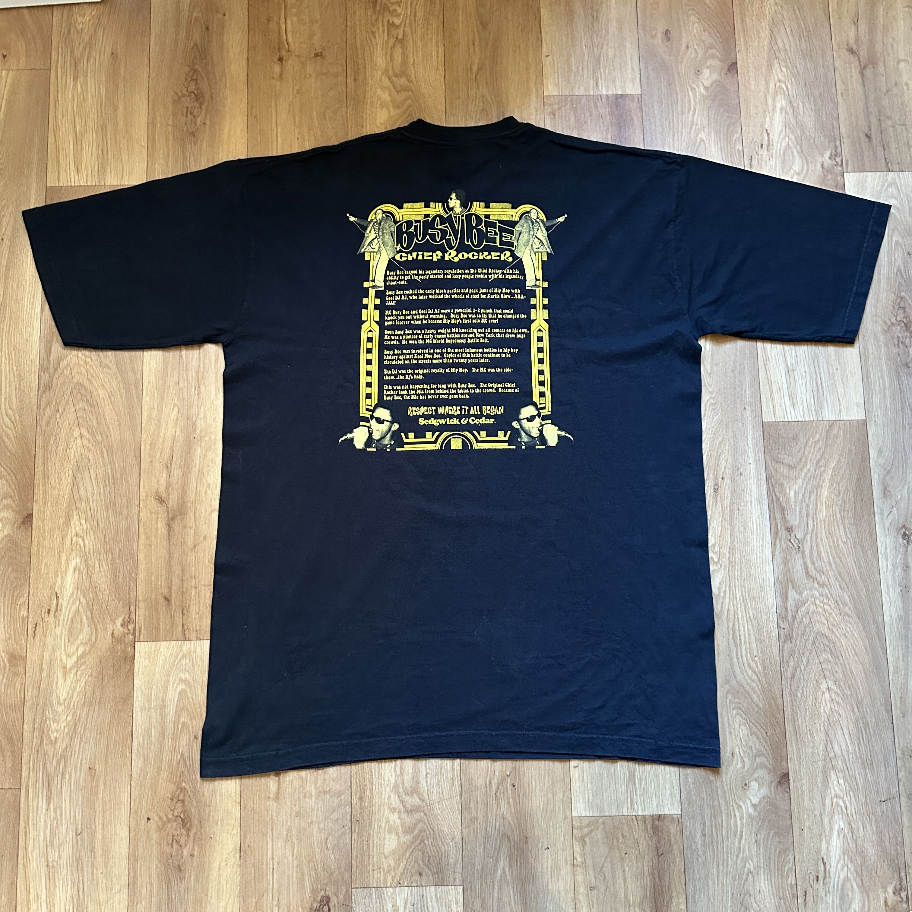 Rap Tees 90s Segwick & Cedar Busy Bee Original Chief T-Shirt 2XL Size US XXL / EU 58 / 5 - 3 Thumbnail