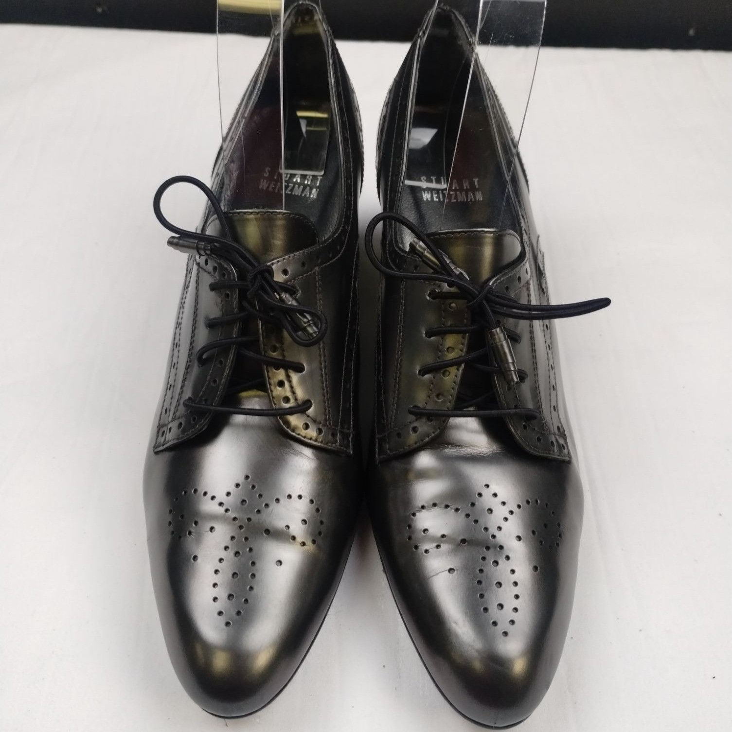 Stuart Weitzman Stuart Weitzman Women's Silver Heels/Oxfords Sz7.5M SKU3914 Size US 7.5 / IT 37.5 - 1 Thumbnail