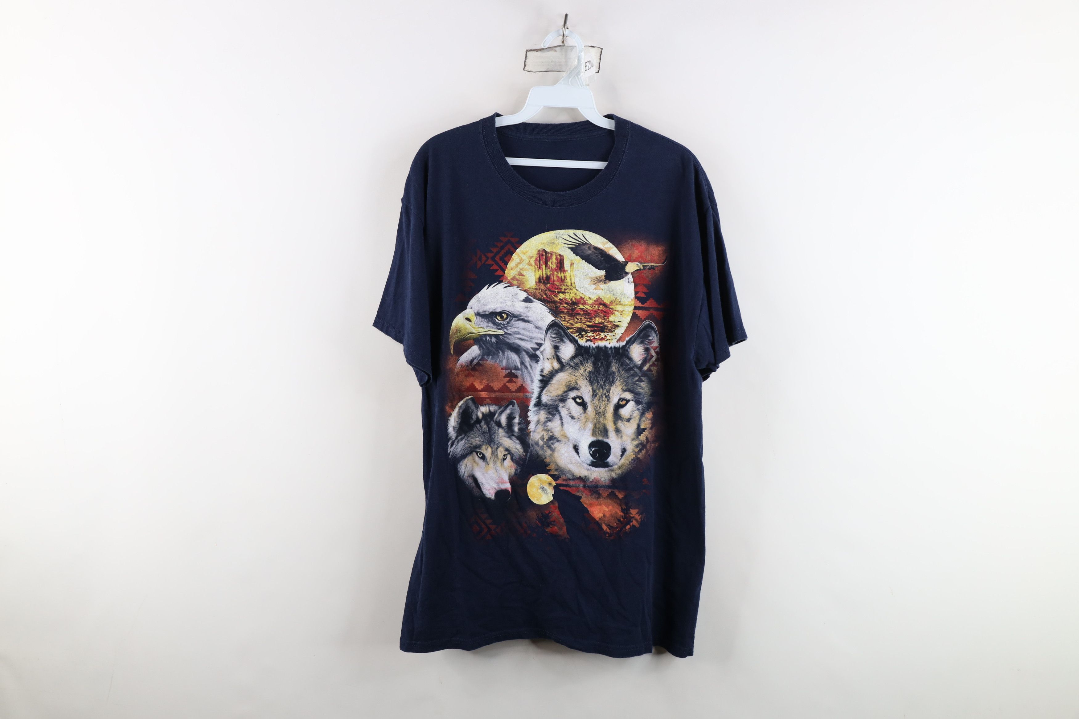 Vintage Vintage 90s Y2K Streetwear Southwestern Nature Eagle T-Shirt Size US L / EU 52-54 / 3 - 1 Thumbnail