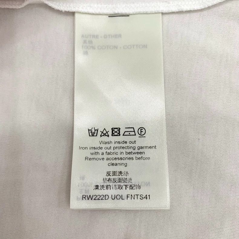 Louis Vuitton Louis Vuitton 22 white lettered logo printed cotton crew n Size S / US 4 / IT 40 - 6 Thumbnail