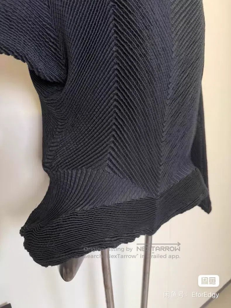 Issey Miyake Issey Miyake Black Bud Long Sleeve Top Size M / US 6-8 / IT 42-44 - 4 Thumbnail