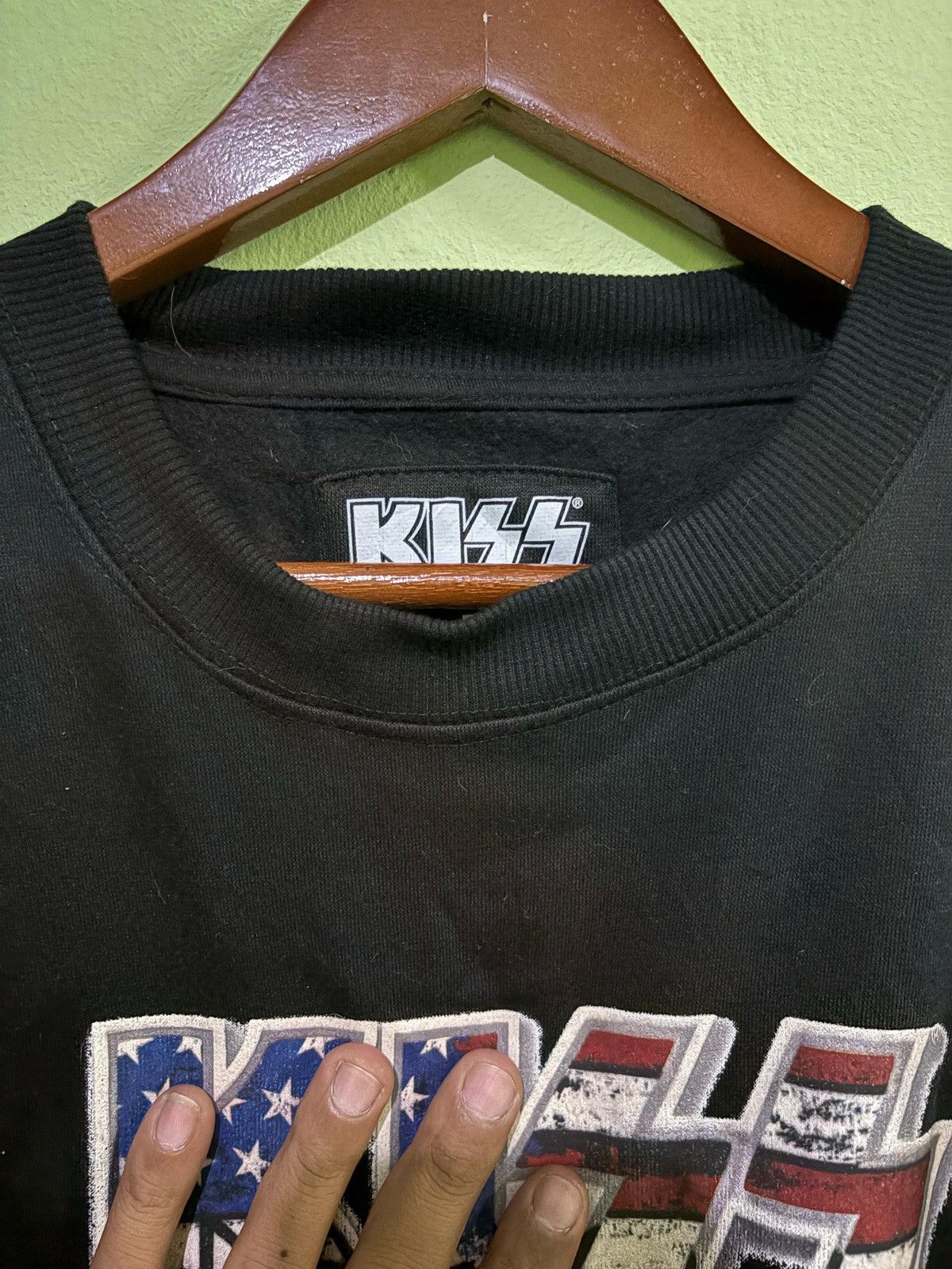KISS Kiss band Sweatshirt American Flag Design Size US L / EU 52-54 / 3 - 8 Thumbnail