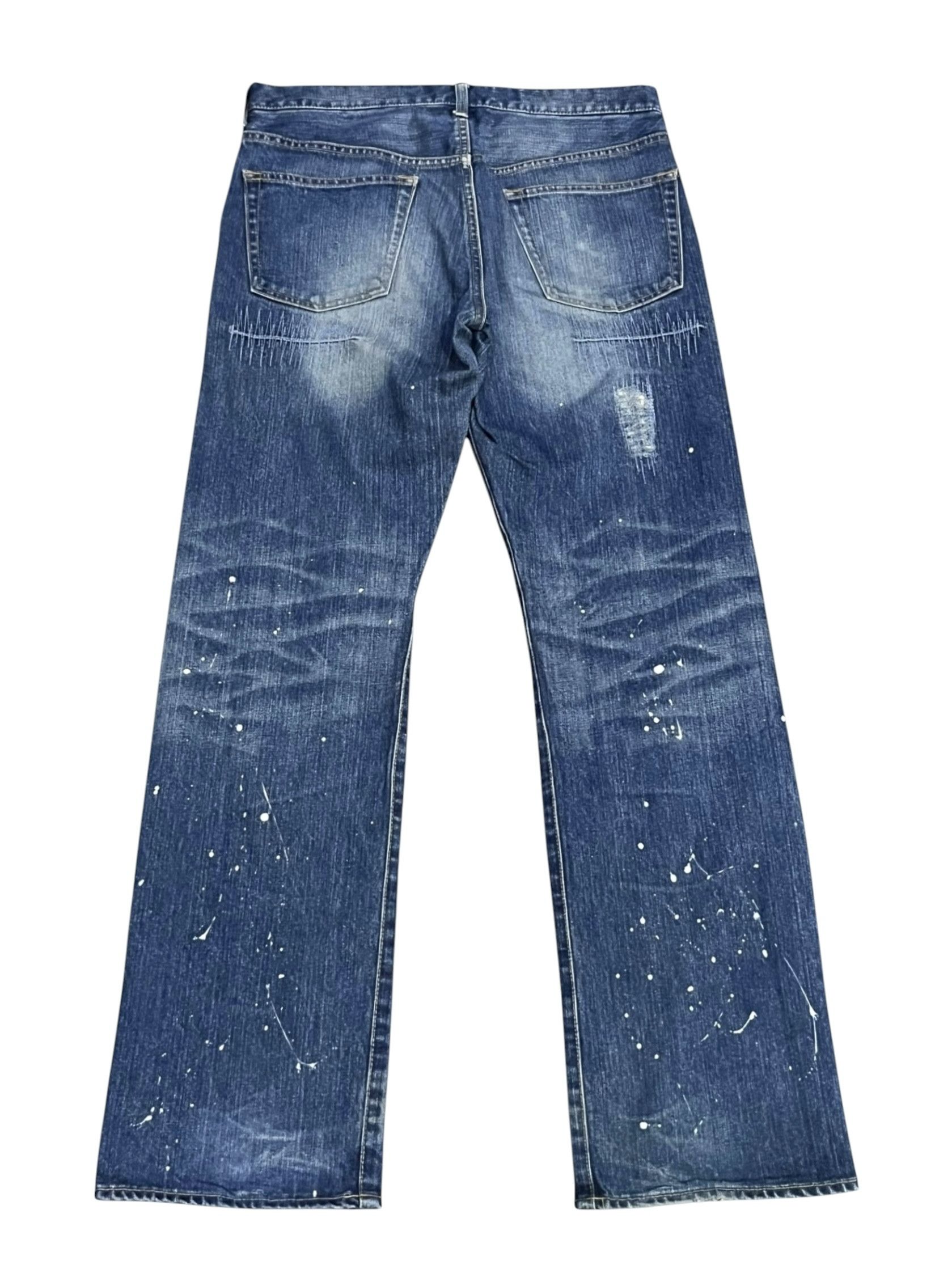 Takeo Kikuchi 🔥Takeo Kikuchi Distressed Japan Denim Paint Splatter Jeans Size US 30 / EU 46 - 3 Thumbnail