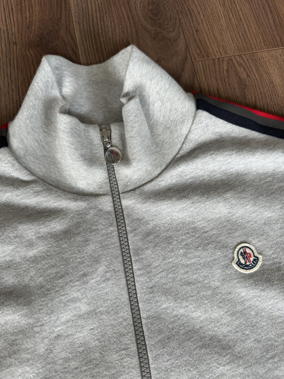 Moncler Moncler Maglia Cardigan Grey Jacket Size US L / EU 52-54 / 3 - 4 Thumbnail