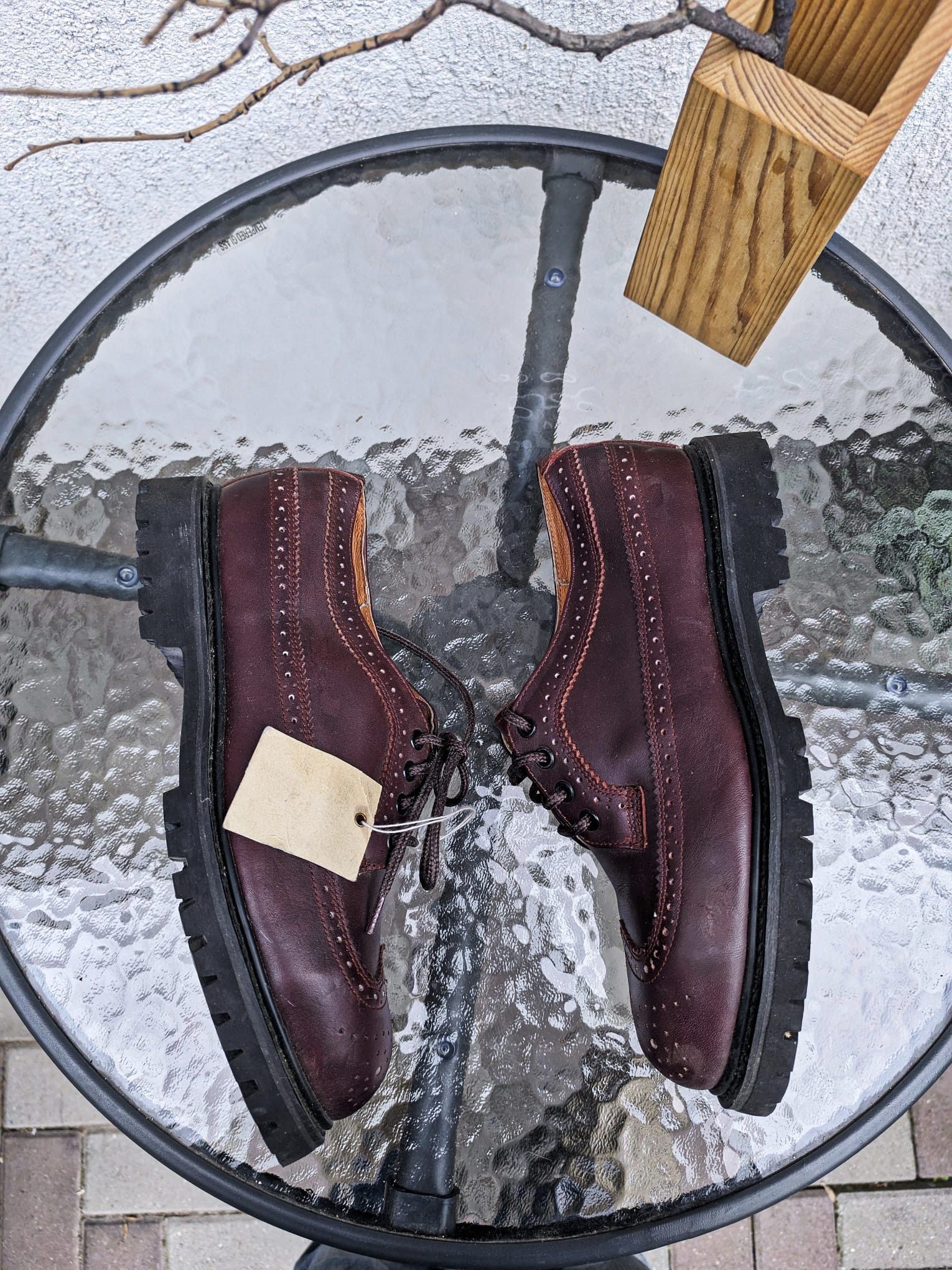 Hysteric Glamour × Seditionaries heavy punk steel cap brogue chunky leather derby shoes Size US 9.5 / EU 42-43 - 6 Thumbnail