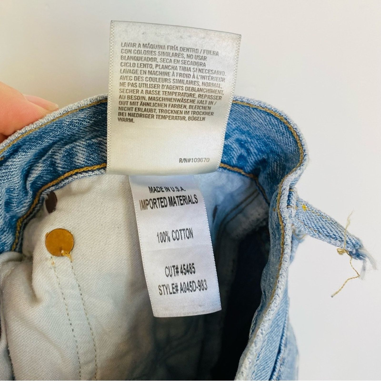 Agolde AGOLDE REVOLVE Jamie Blue High Rise Straight Leg Mom Jeans Size 26" / US 2 / IT 38 - 8 Thumbnail