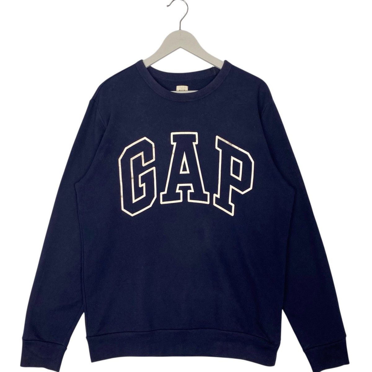 Vintage Vintage Gap Big Logo Printed NavyBlue Pullover Jumper Size M Size US M / EU 48-50 / 2 - 1 Thumbnail