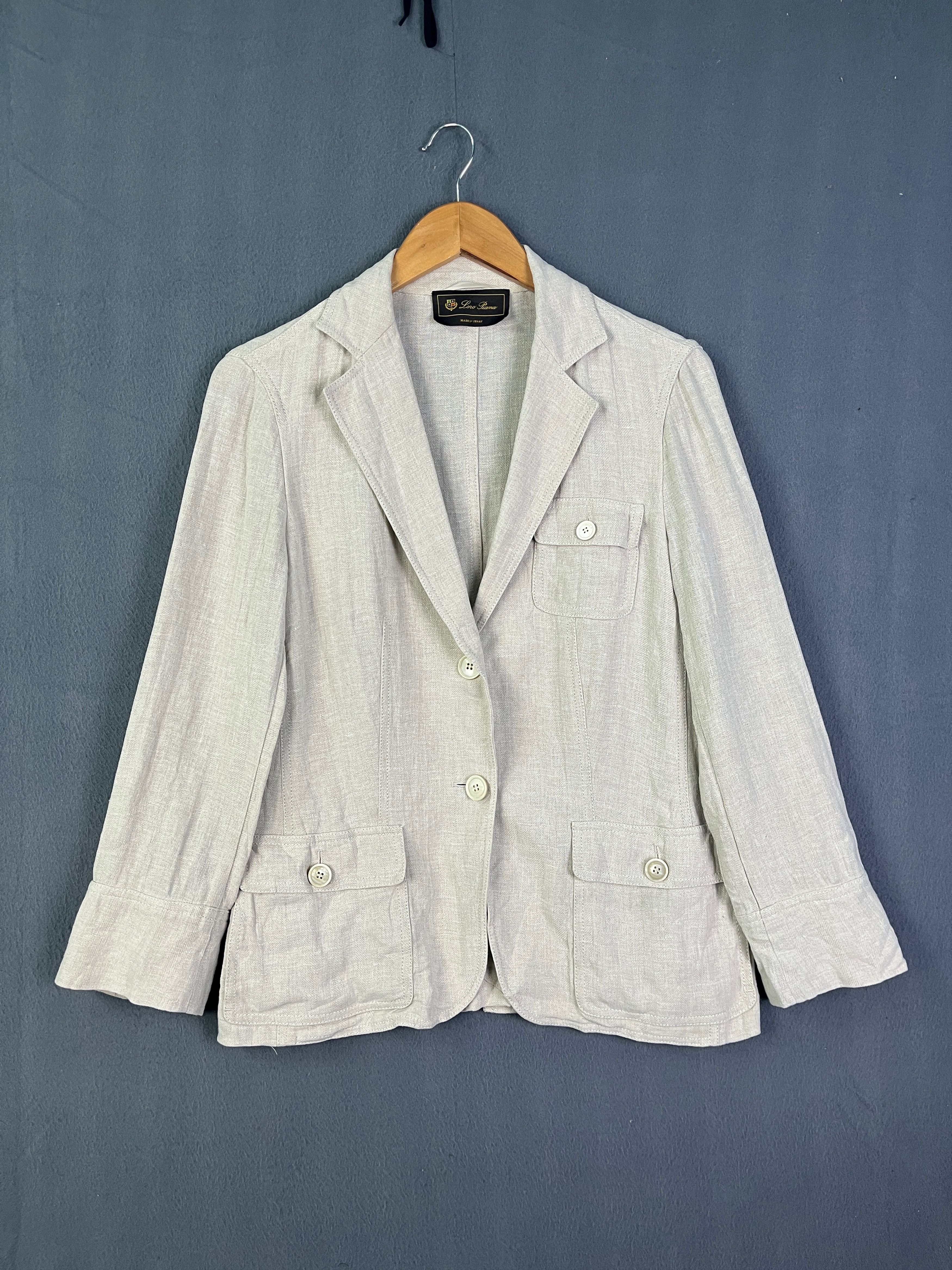 Loro Piana Loro Piana Linen Blazer Jacket Made in Italy Size L / US 10 / IT 46 - 1 Thumbnail