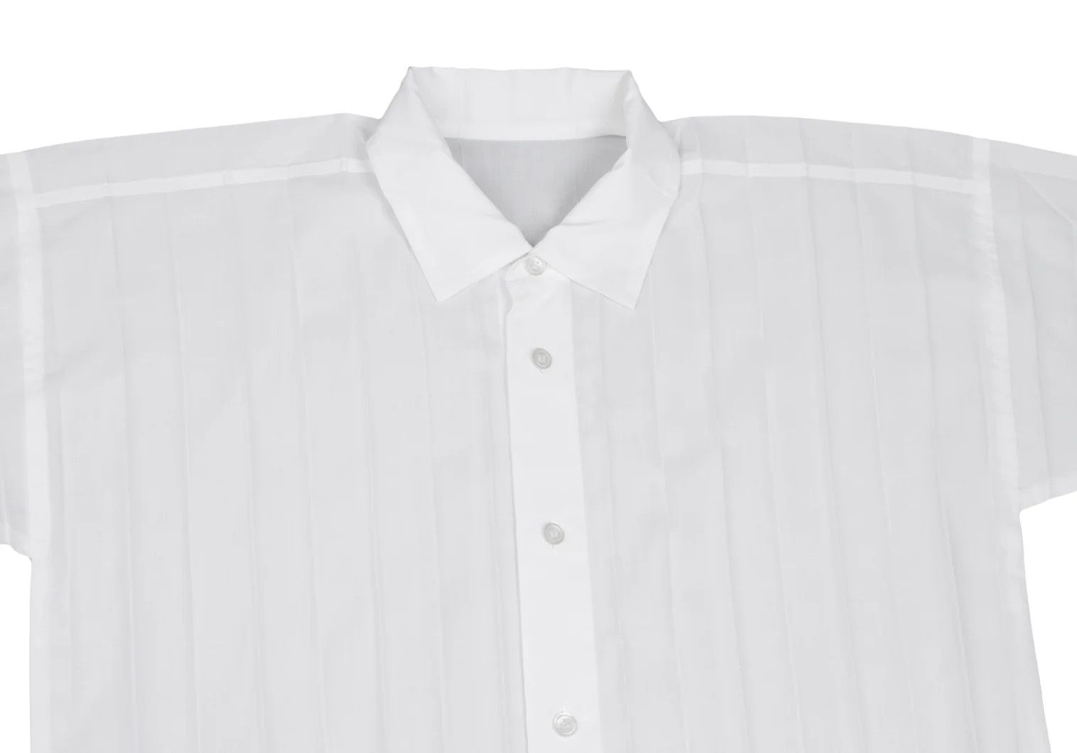 Issey Miyake Pleated Polyester Shirt in White Size US S / EU 44-46 / 1 - 3 Thumbnail