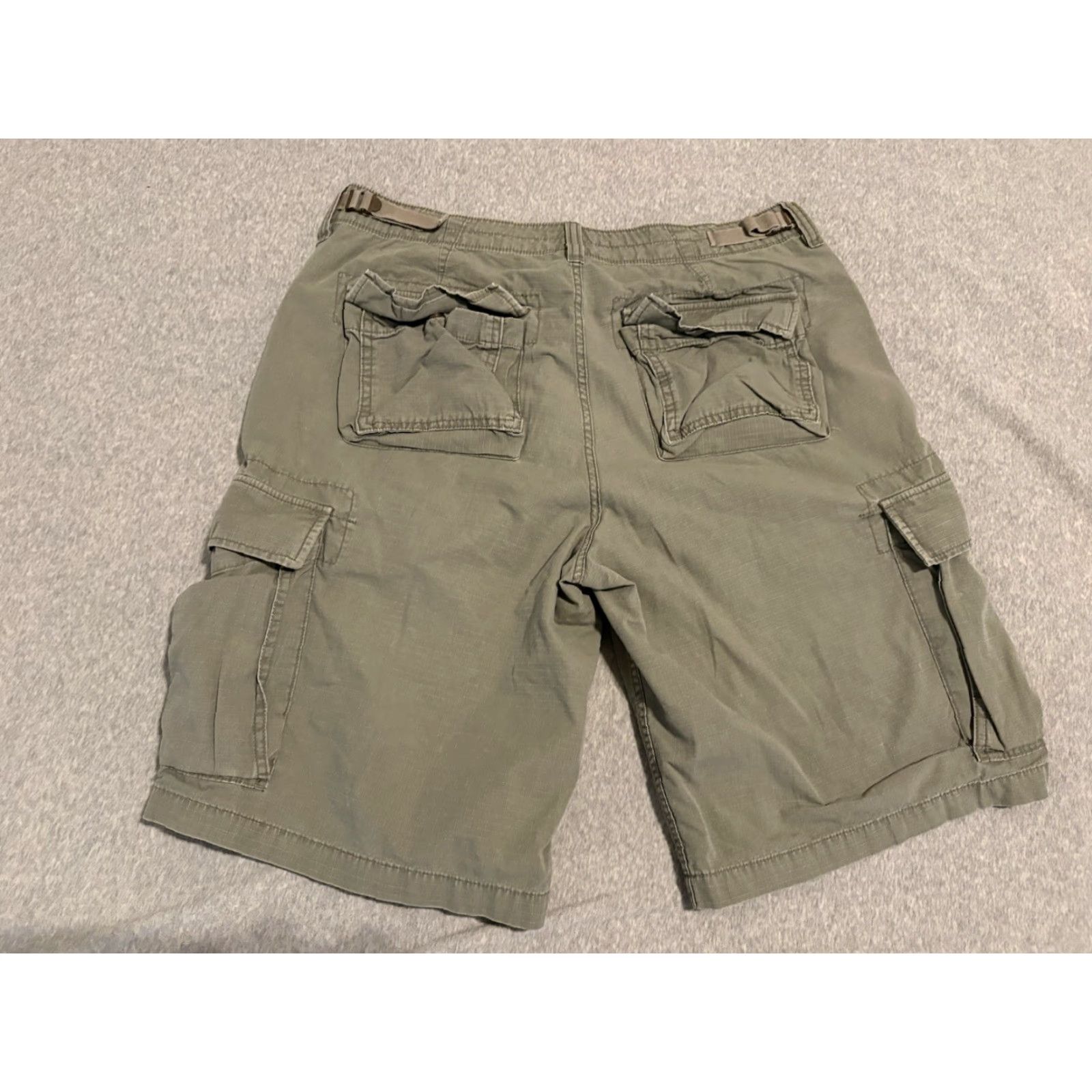 Polo Ralph Lauren Polo Ralph Lauren Polo Jeans Co Military Surplus Cargo Shorts Green Army 36 Mens Cargo Pocket 90s Y2K Military Surplus Cargo Shorts Mens 36 Green Size US M / EU 48-50 / 2 - 6 Thumbnail