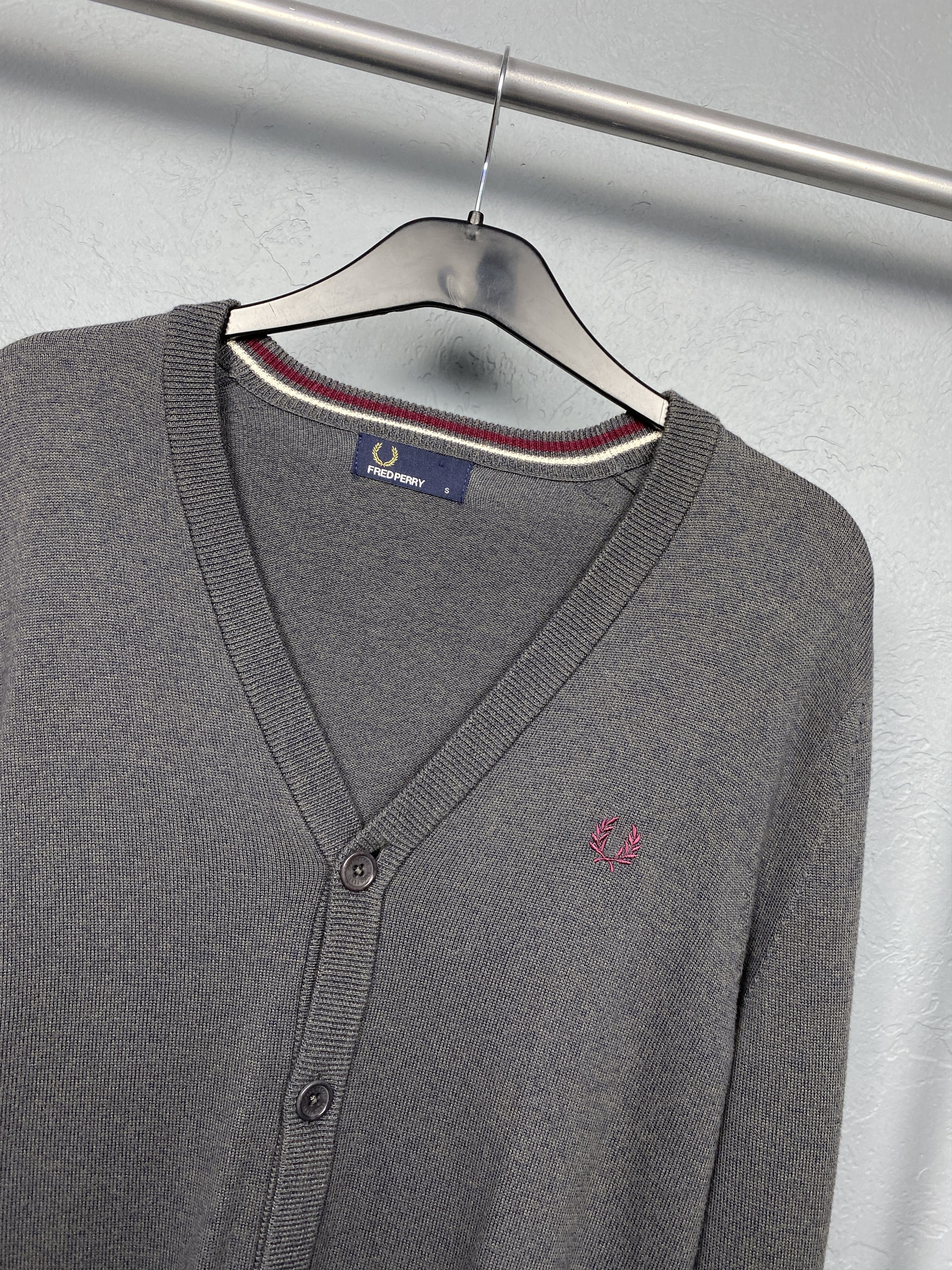 Fred Perry Fred Perry Vintage Mens Wool Cardigan Sweater Size US S / EU 44-46 / 1 - 2 Thumbnail