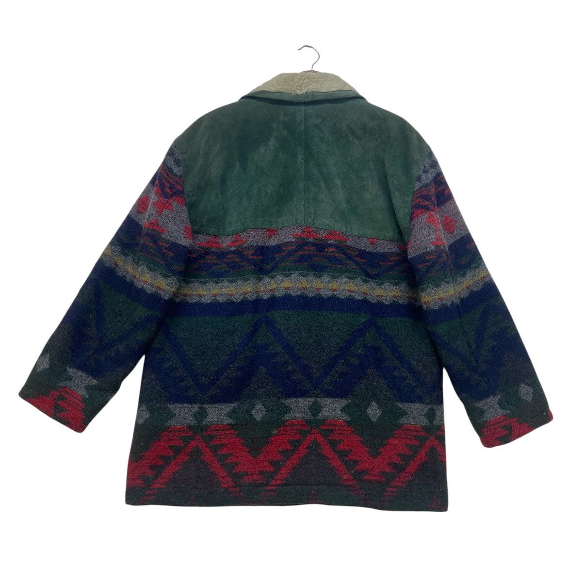Vintage Tabacci Sportswear Native Wool + Dolphin Leather Heavy Coat Size US M / EU 48-50 / 2 - 3 Thumbnail