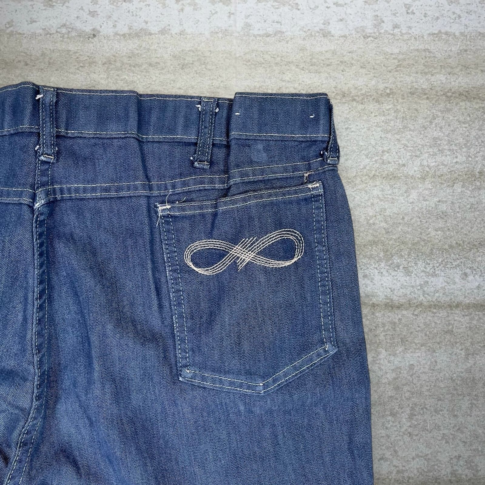 Vintage True Vintage 70s Jeans 38x30 Relaxed Fit Medium Wash Denim Size US 38 / EU 54 - 3 Thumbnail